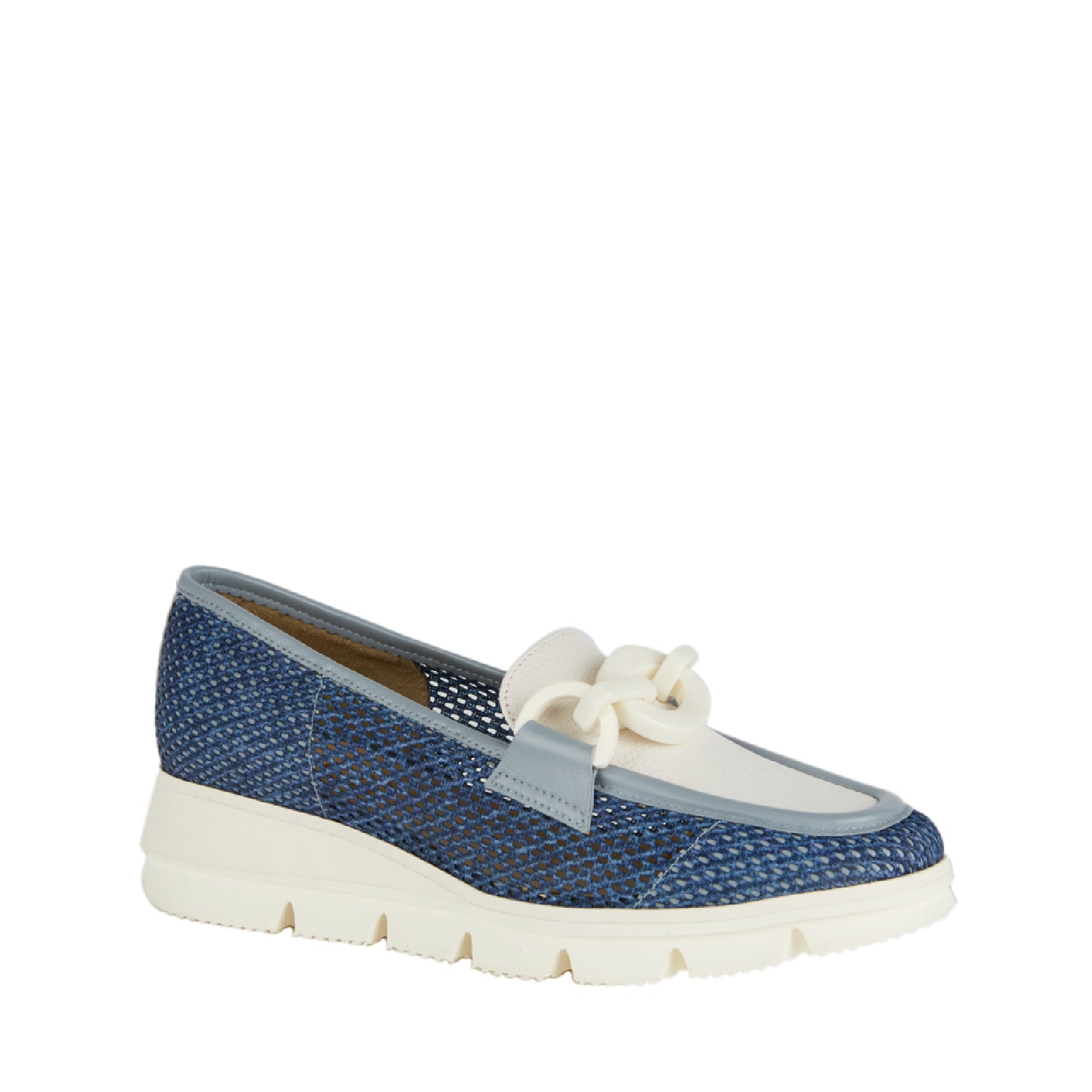 BRUNATE Mocassini pelle e tessuto 40207 - Musto Calzature srl