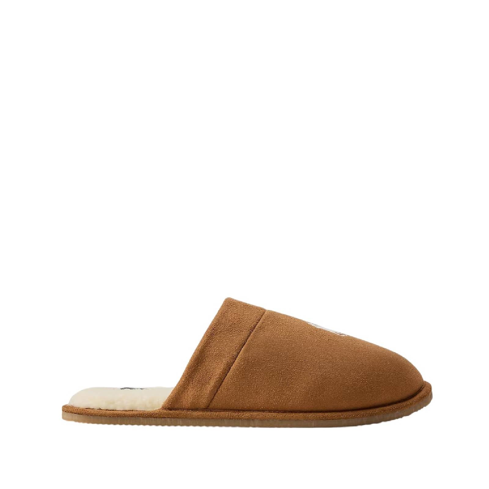 POLO RALPH LAUREN Pantofole casa uomo tessuto scamosciato KLARENCE 25 - Musto Calzature srl