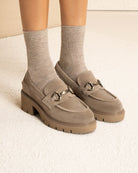 NeroGiardini Mocassini donna in camoscio con suola alta - Musto Calzature srl