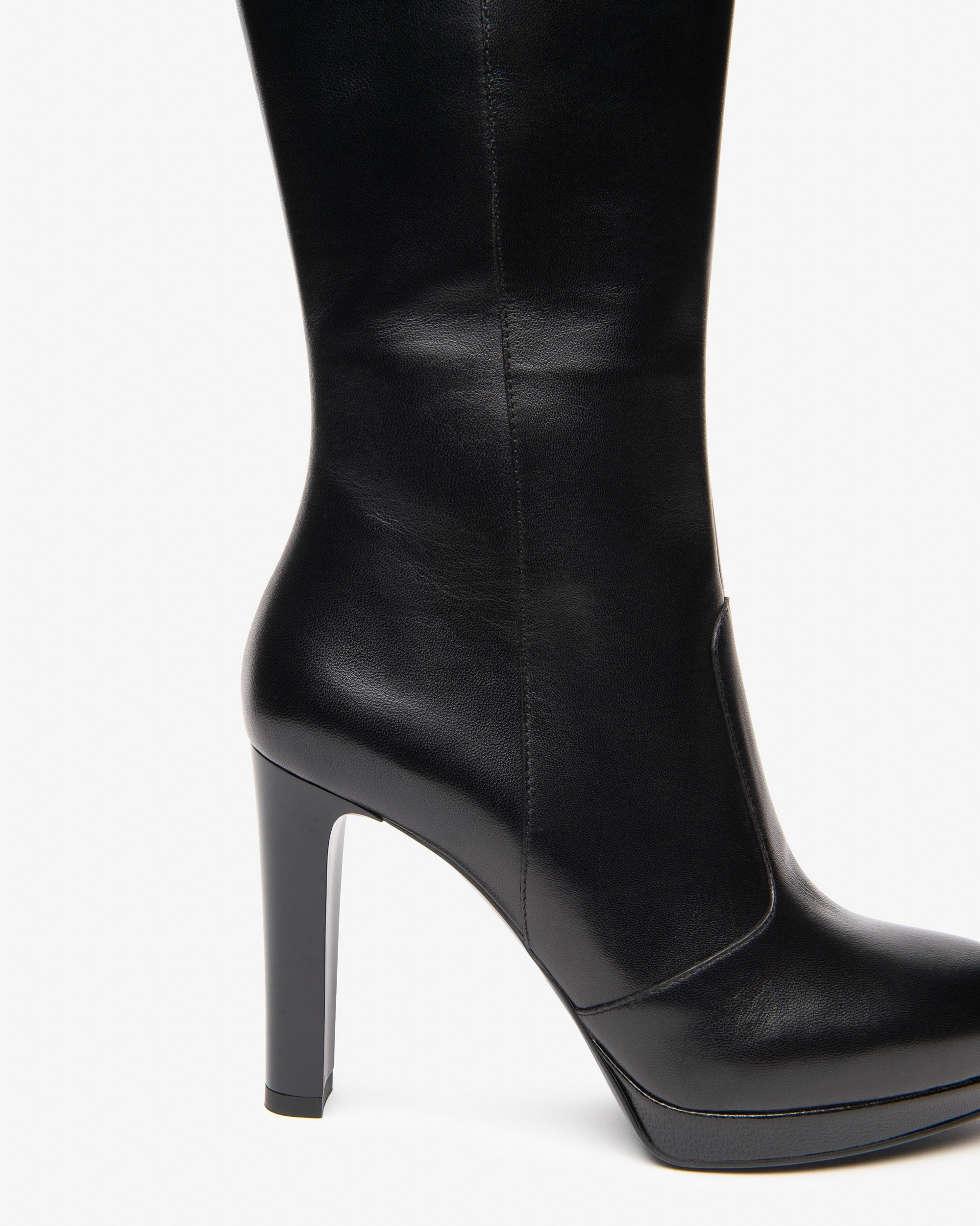 NeroGiardini Stivali da donna in pelle con tacco alto e plateau - Musto Calzature srl