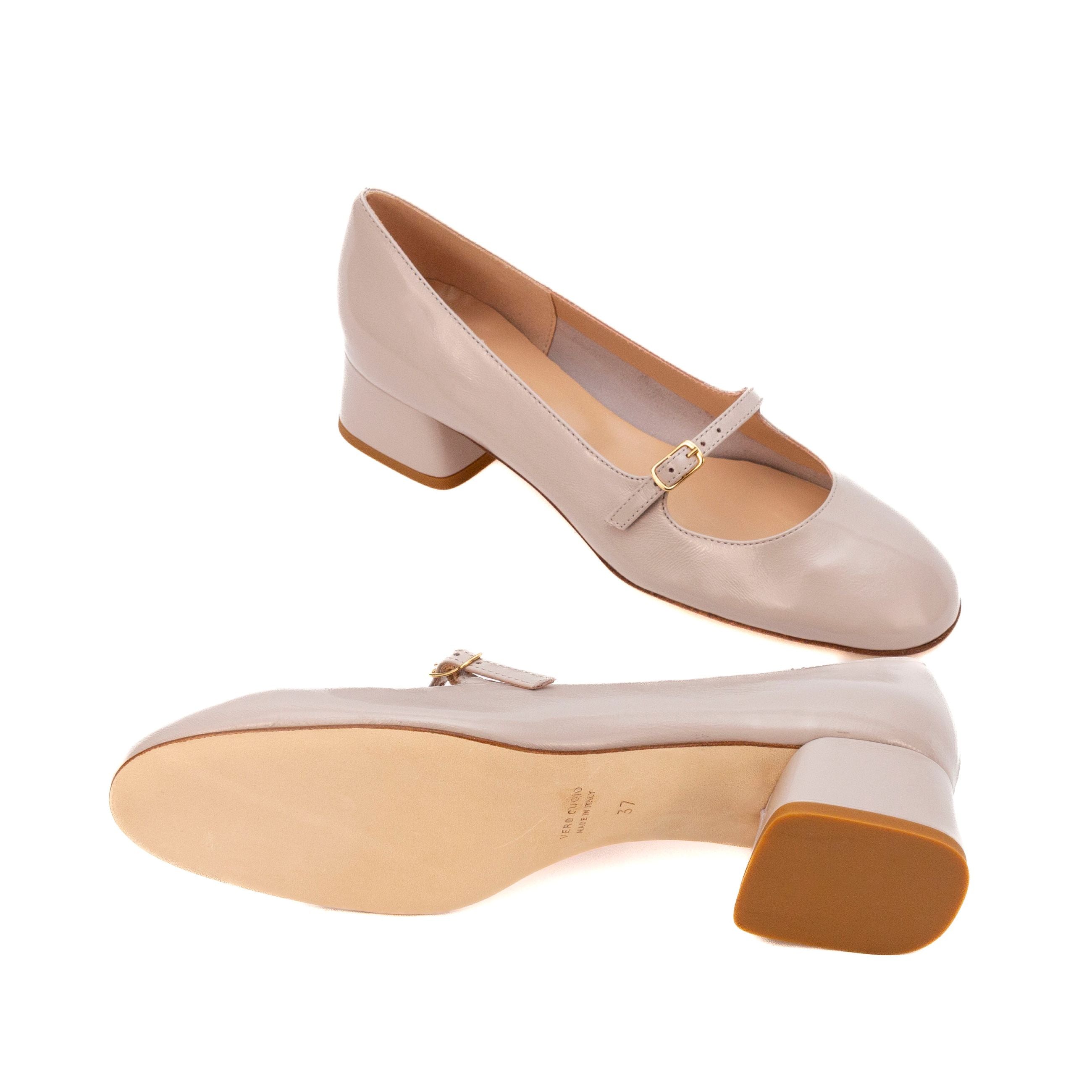 MUSTO Decolletè tacco basso nappa lucida NADA B3100 - SF - Musto Calzature srl