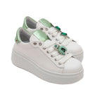 GIO + sneakers donna con platform in pelle charms CALABRONE - Musto Calzature srl