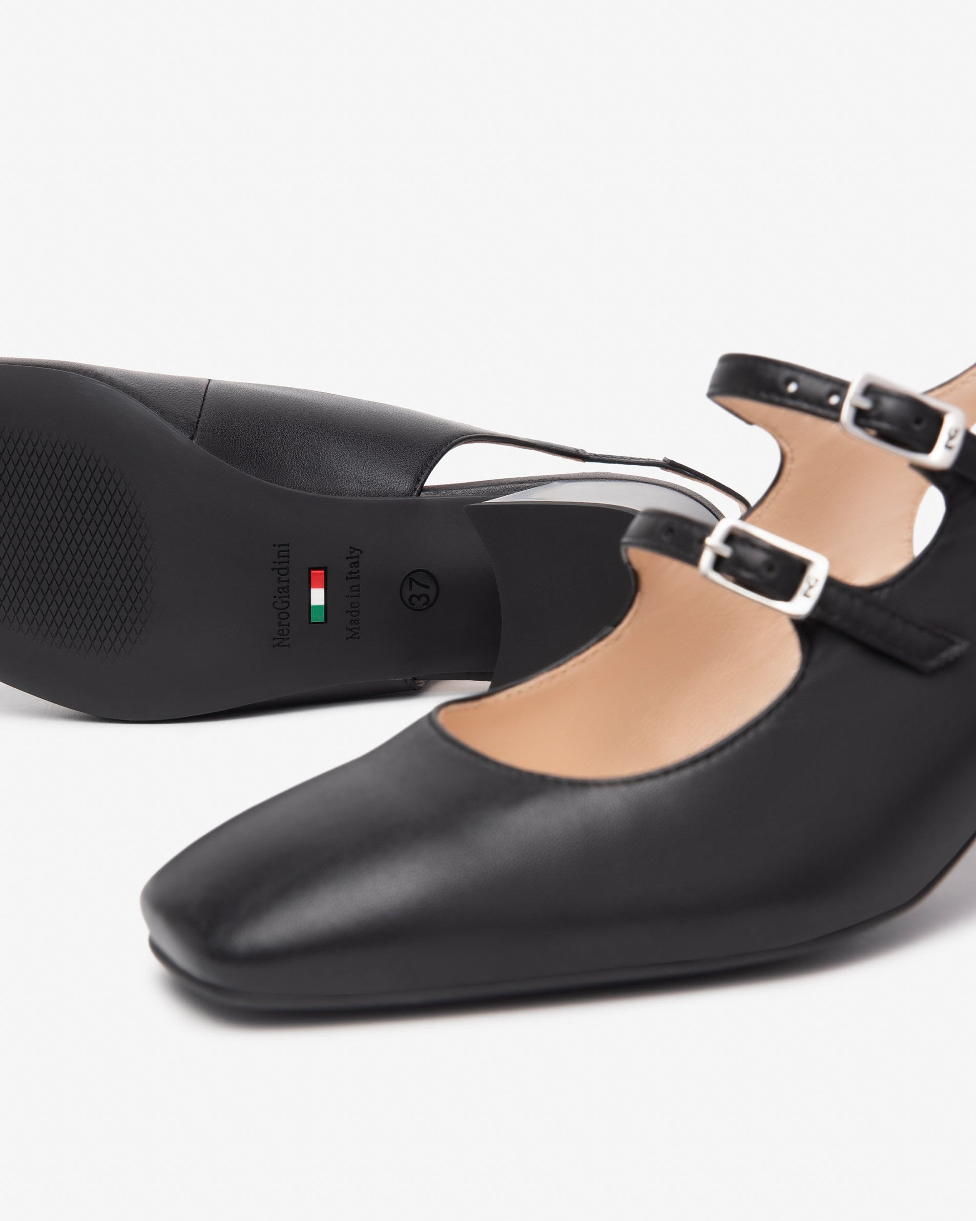 NeroGiardini décolleté Mary Jane in pelle - Musto Calzature srl