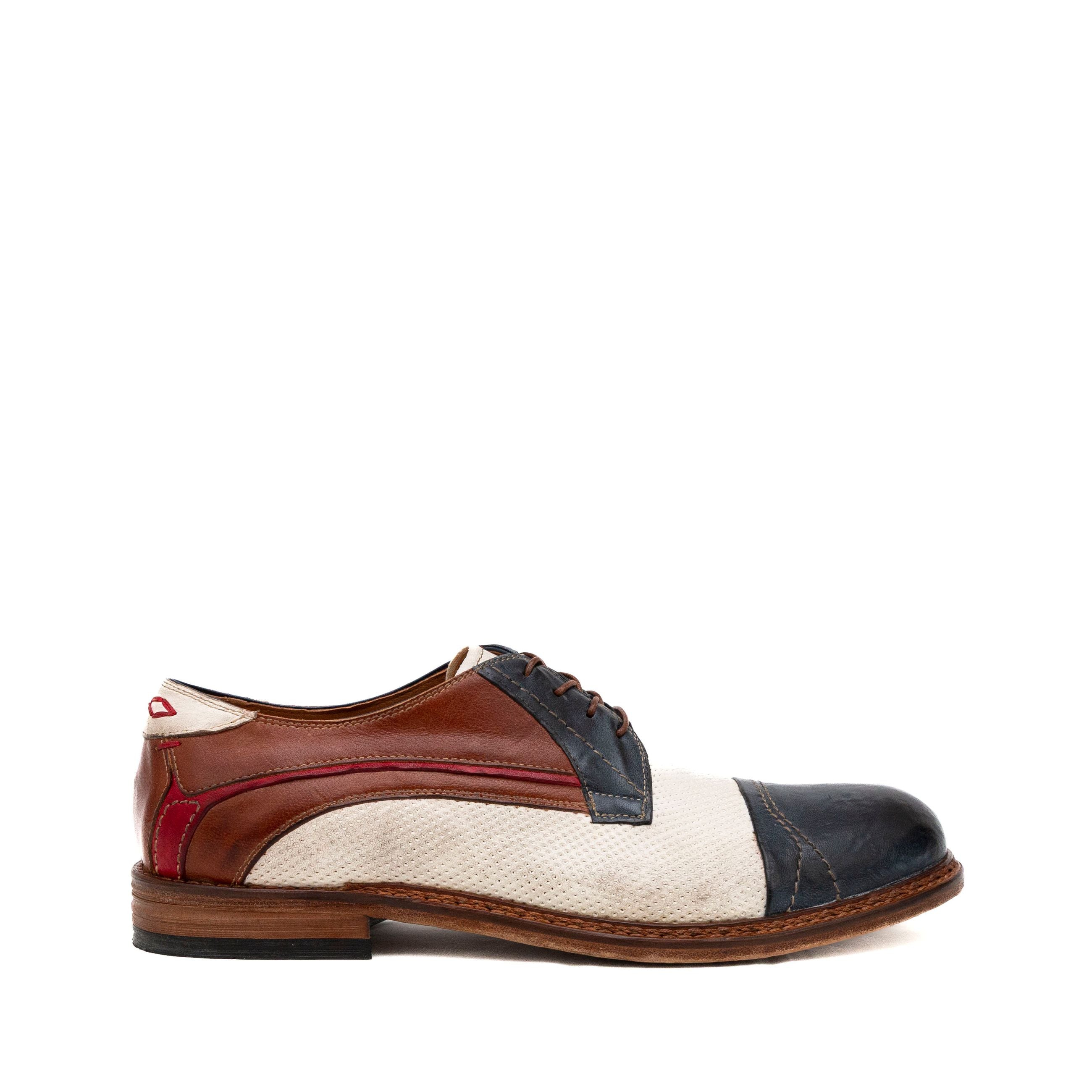 LORENZI Stringate uomo PELLE ANTICATA 17583 - Musto Calzature srl