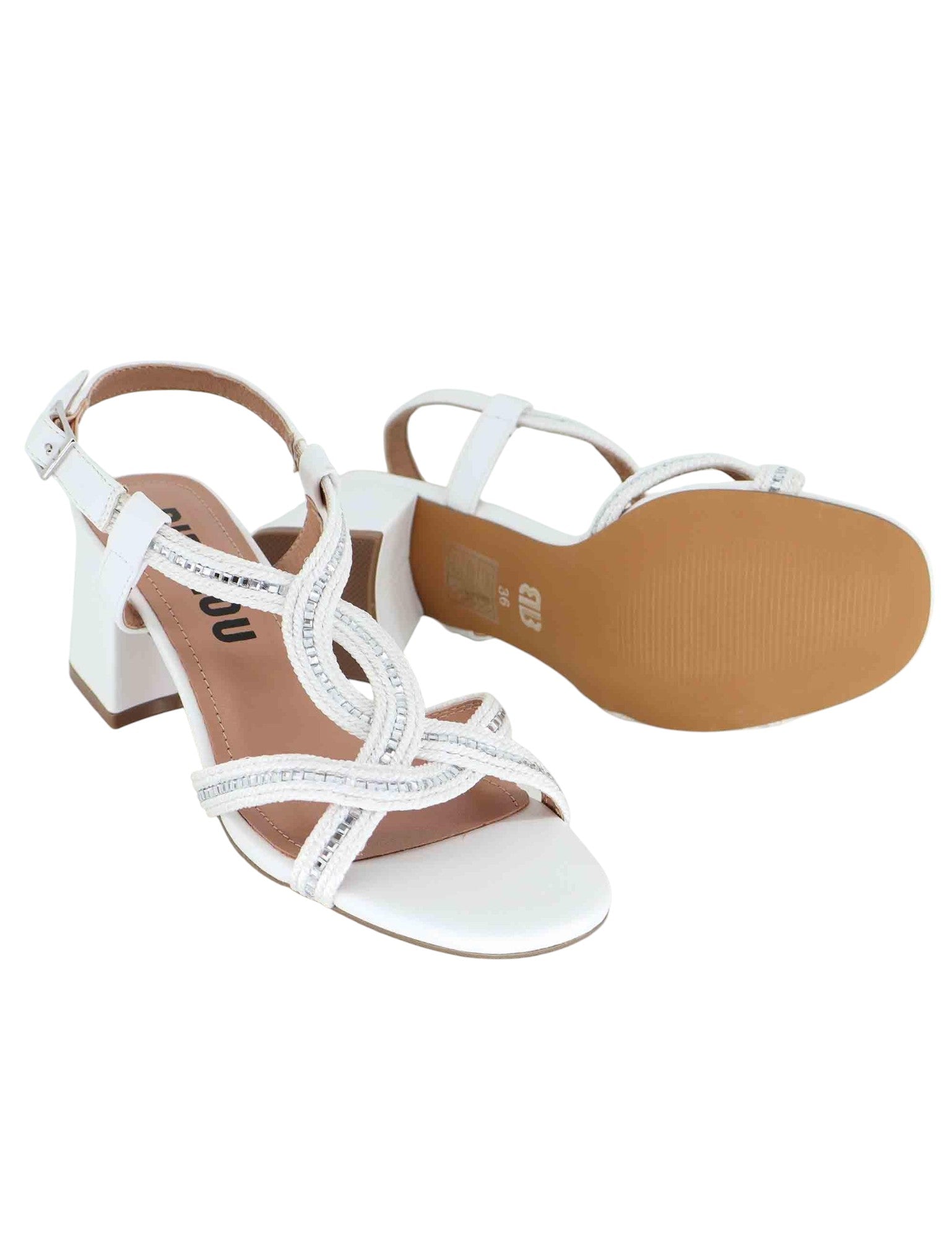 BIBI LOU Sandali tacco medio pelle e corda AYLA 821Z94HG - Musto Calzature srl