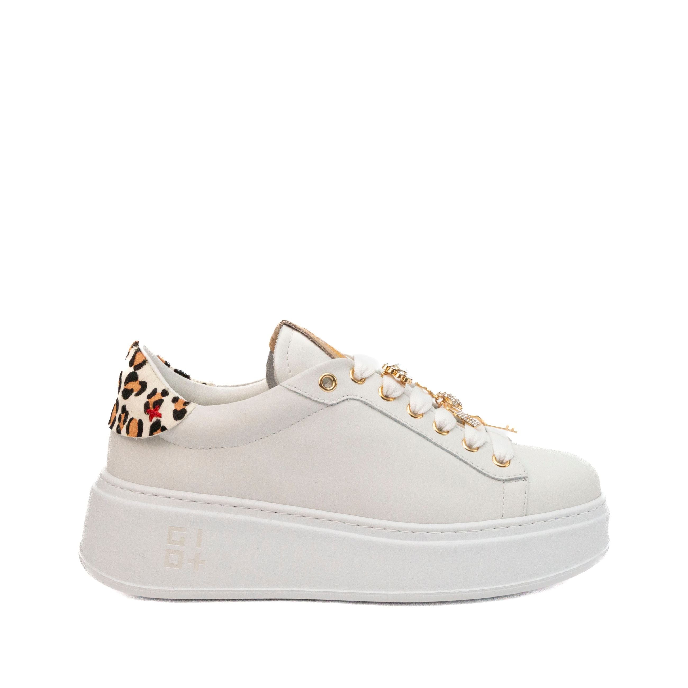GIO + sneakers donna con platform in pelle ANIMALIER - Musto Calzature srl