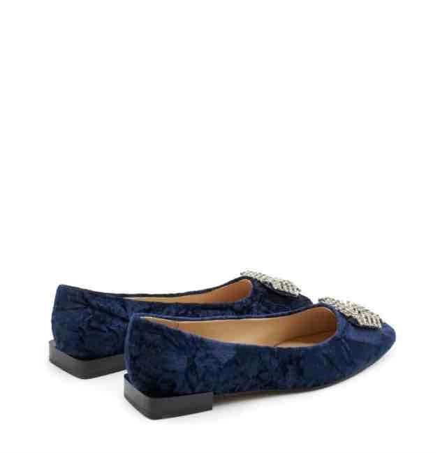 ALMA BLUE Ballerine Velluto I23BL1104 - Musto Calzature srl