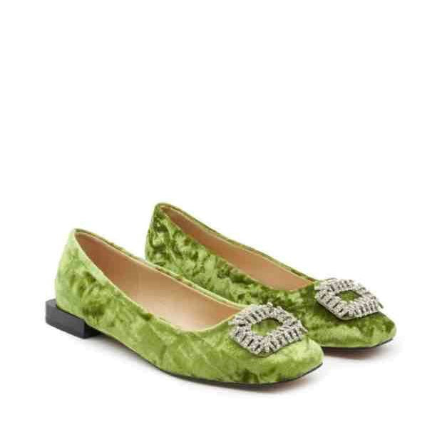 ALMA BLUE Ballerine Velluto I23BL1104 - Musto Calzature srl