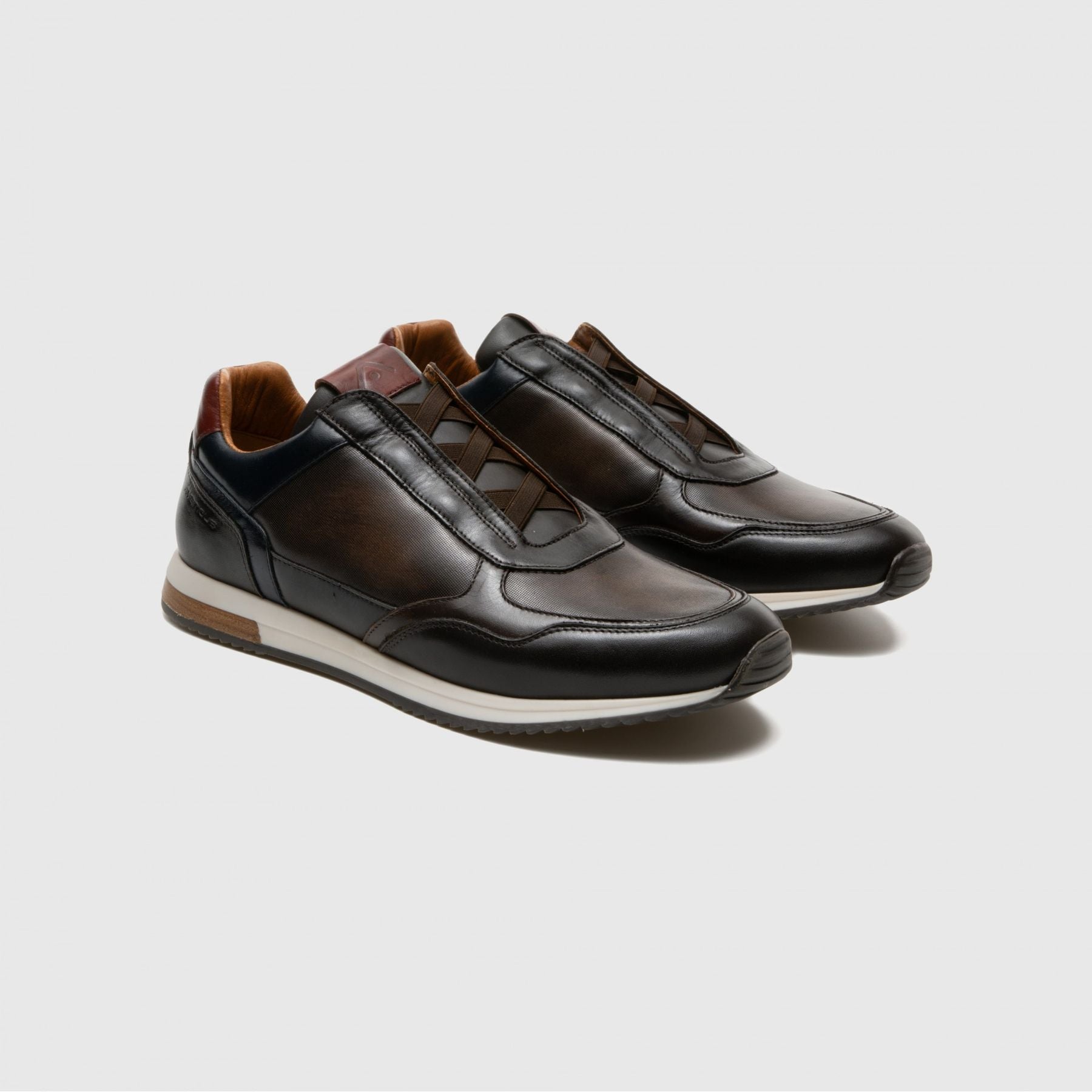 AMBITIOUS Sneakers uomo Pelle SLOW Laceless 13505 - Musto Calzature srl