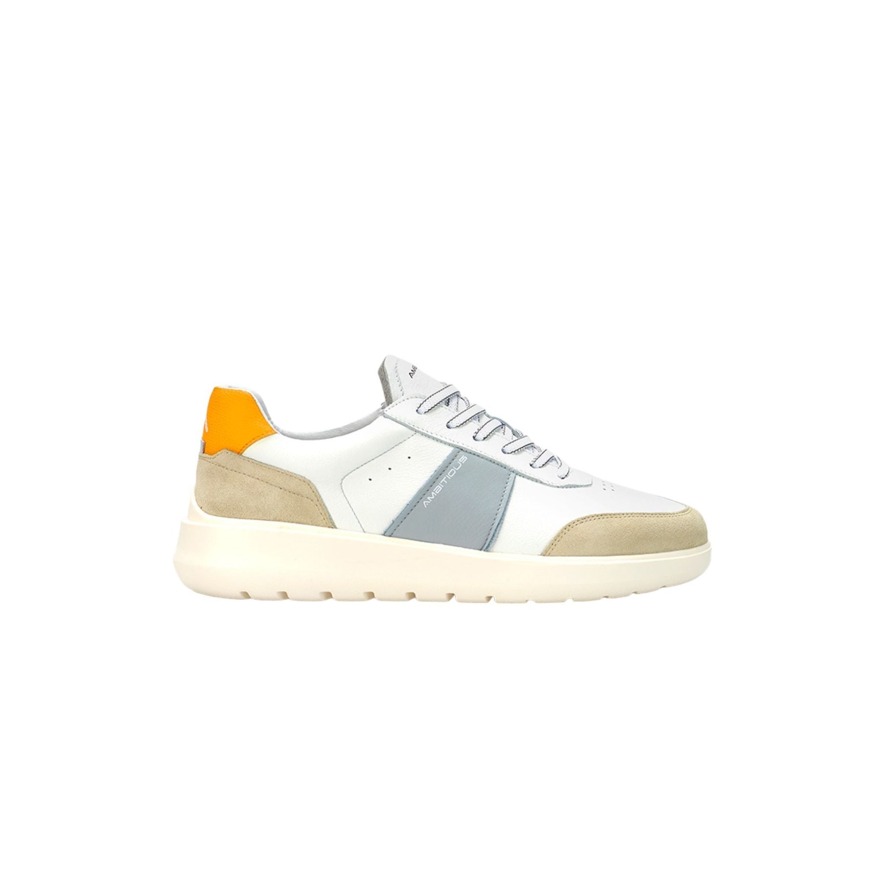 AMBITIOUS Sneakers uomo pelle+camoscio 12863 - Musto Calzature srl