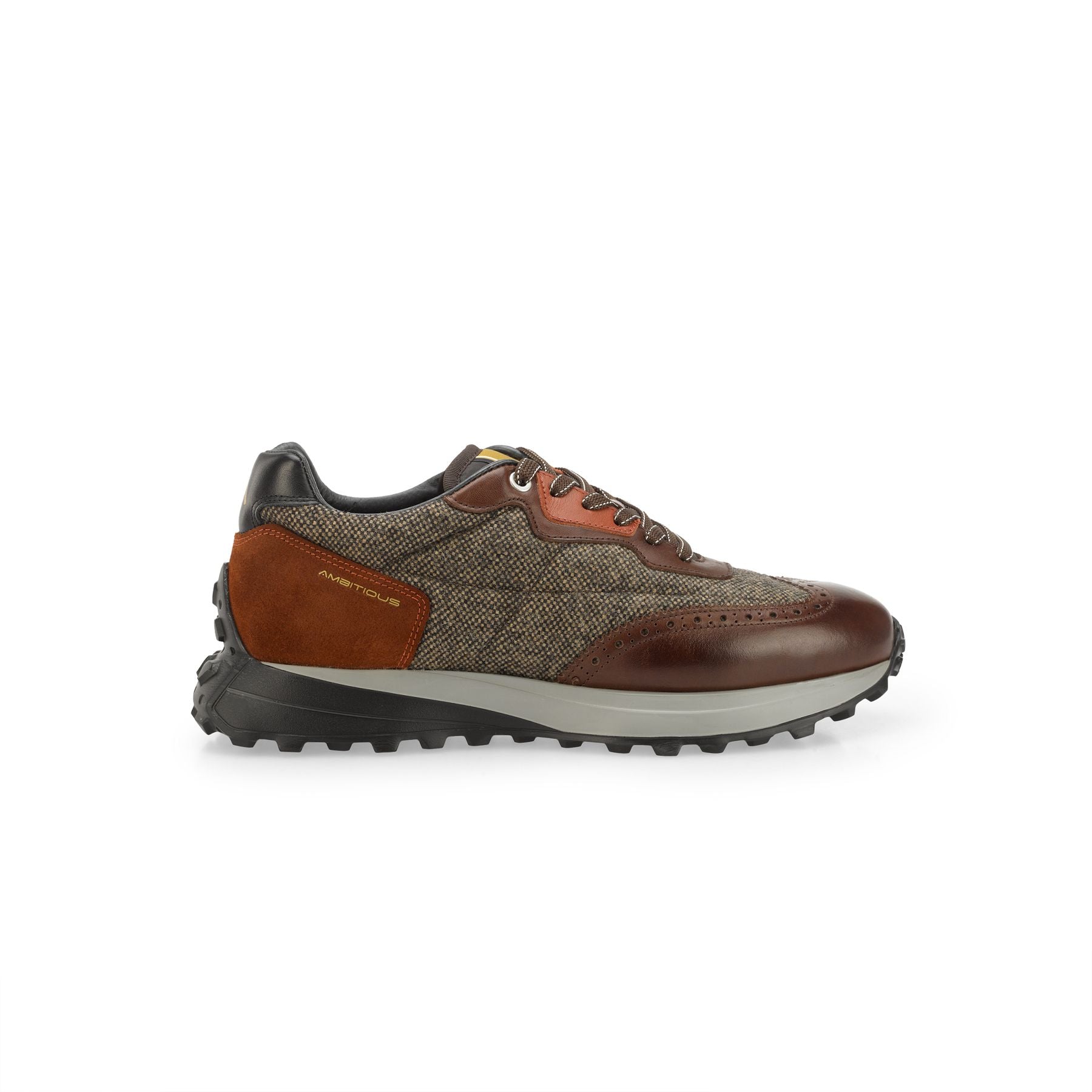 AMBITIOUS Sneakers uomo pelle+tessuto 11821 C - Musto Calzature srl