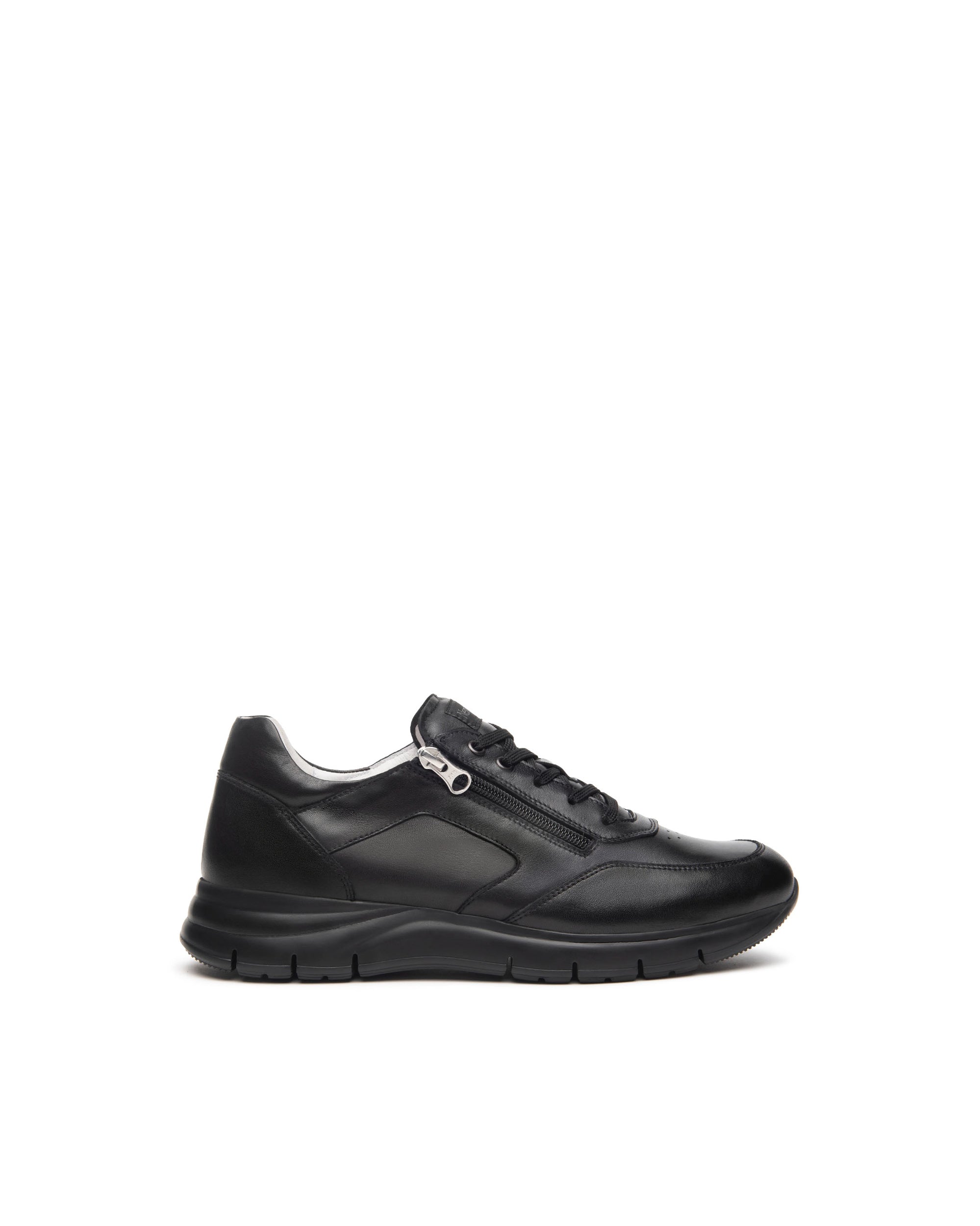 NeroGiardini sneakers da uomo con zip in pelle - Musto Calzature srl