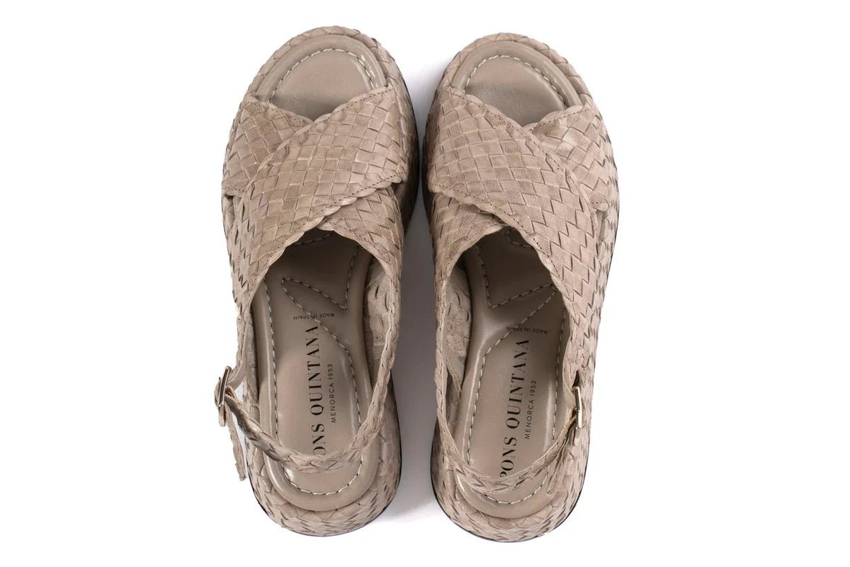 PONS QUINTANA Sandali PELLE INTRECCIATA MAUI 10829 - Musto Calzature srl