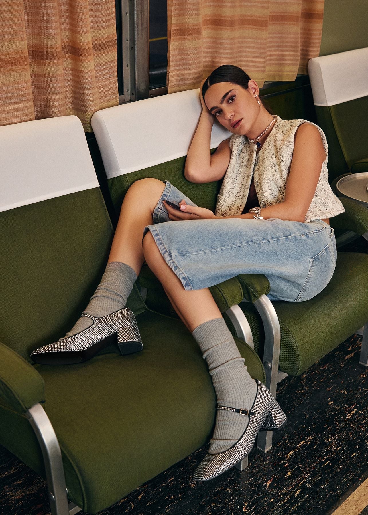 BIBI LOU Decolletè tacco basso STRASS CARDIFF 703Z00VK - Musto Calzature srl