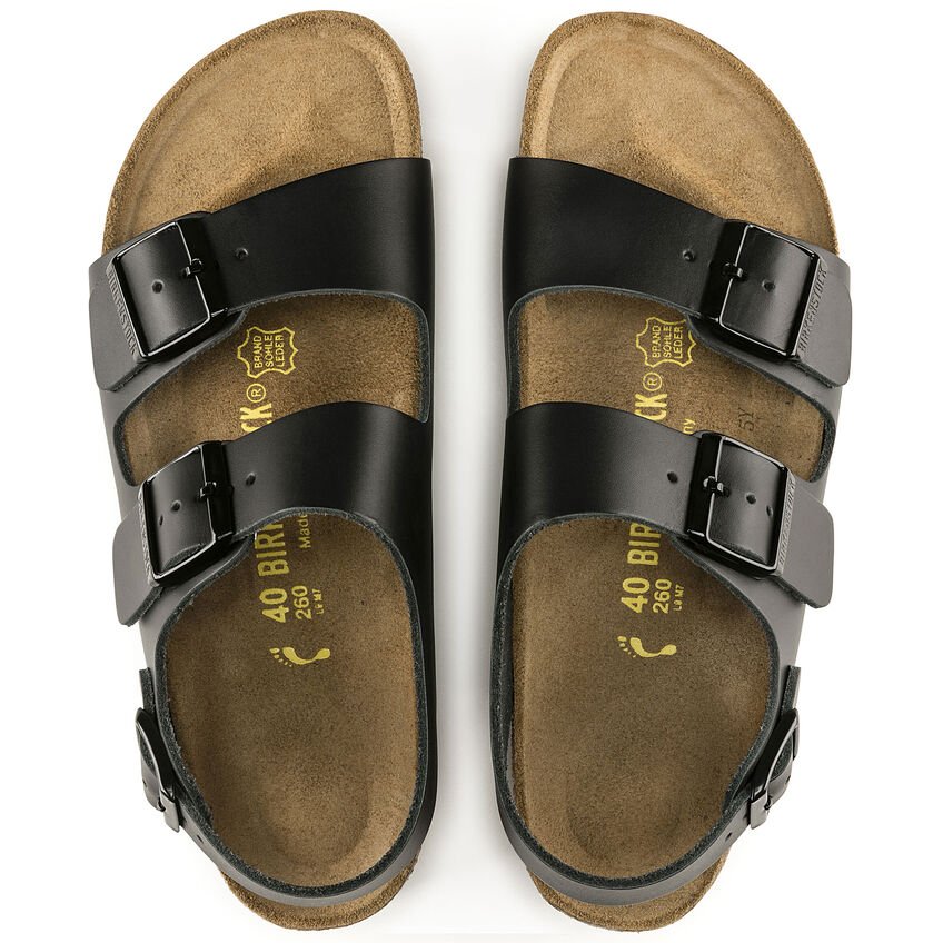 BIRKENSTOCK Sandali uomo NATURAL LEATHER MILANO 034193 - Musto Calzature srl