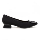 BRUNATE décolleté nere tacco basso tessuto Made In Italy 32230 - Musto Calzature srl