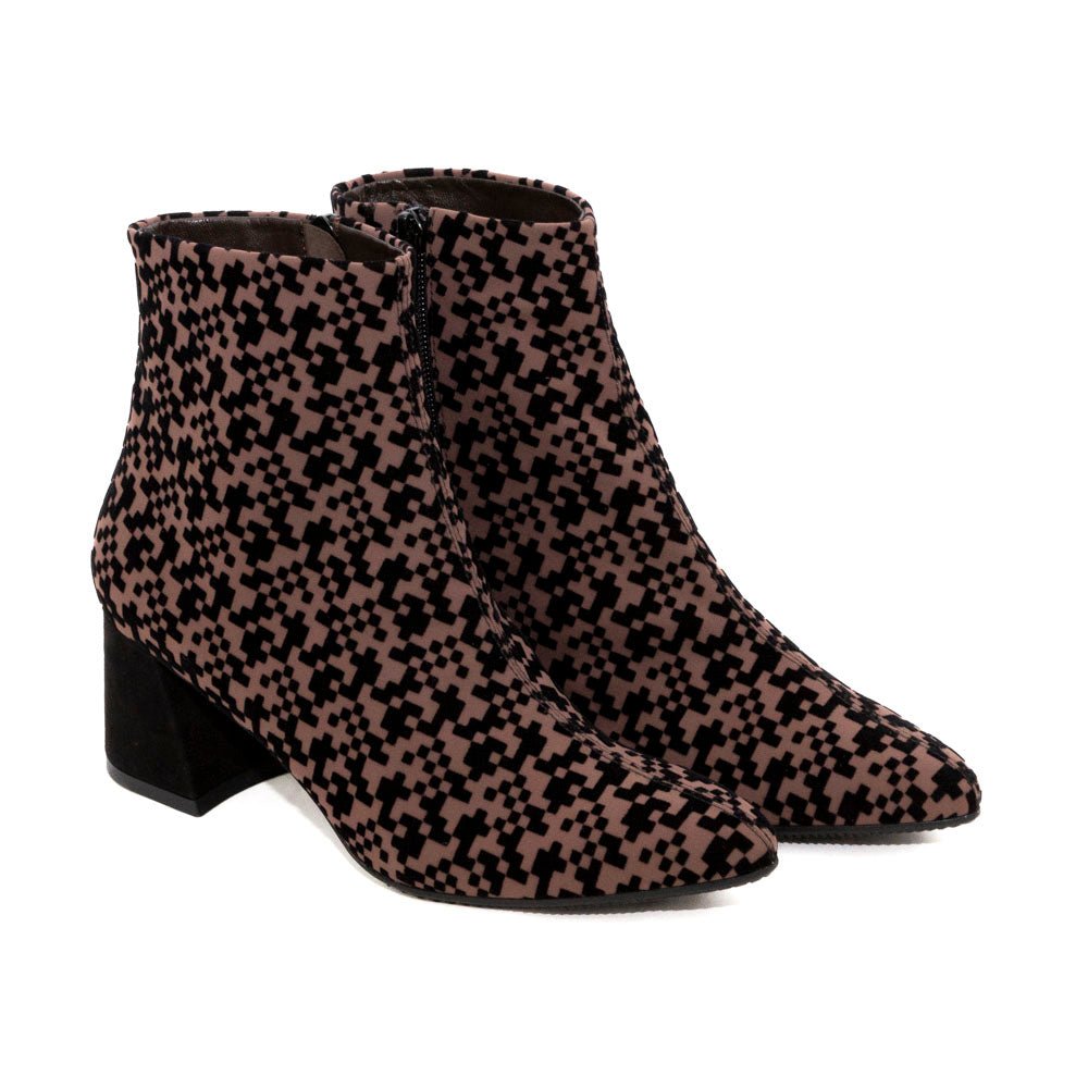 BRUNATE Stivaletti camoscio+tessuto 58443 - Musto Calzature srl