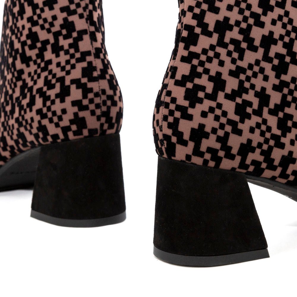 BRUNATE Stivaletti camoscio+tessuto 58443 - Musto Calzature srl