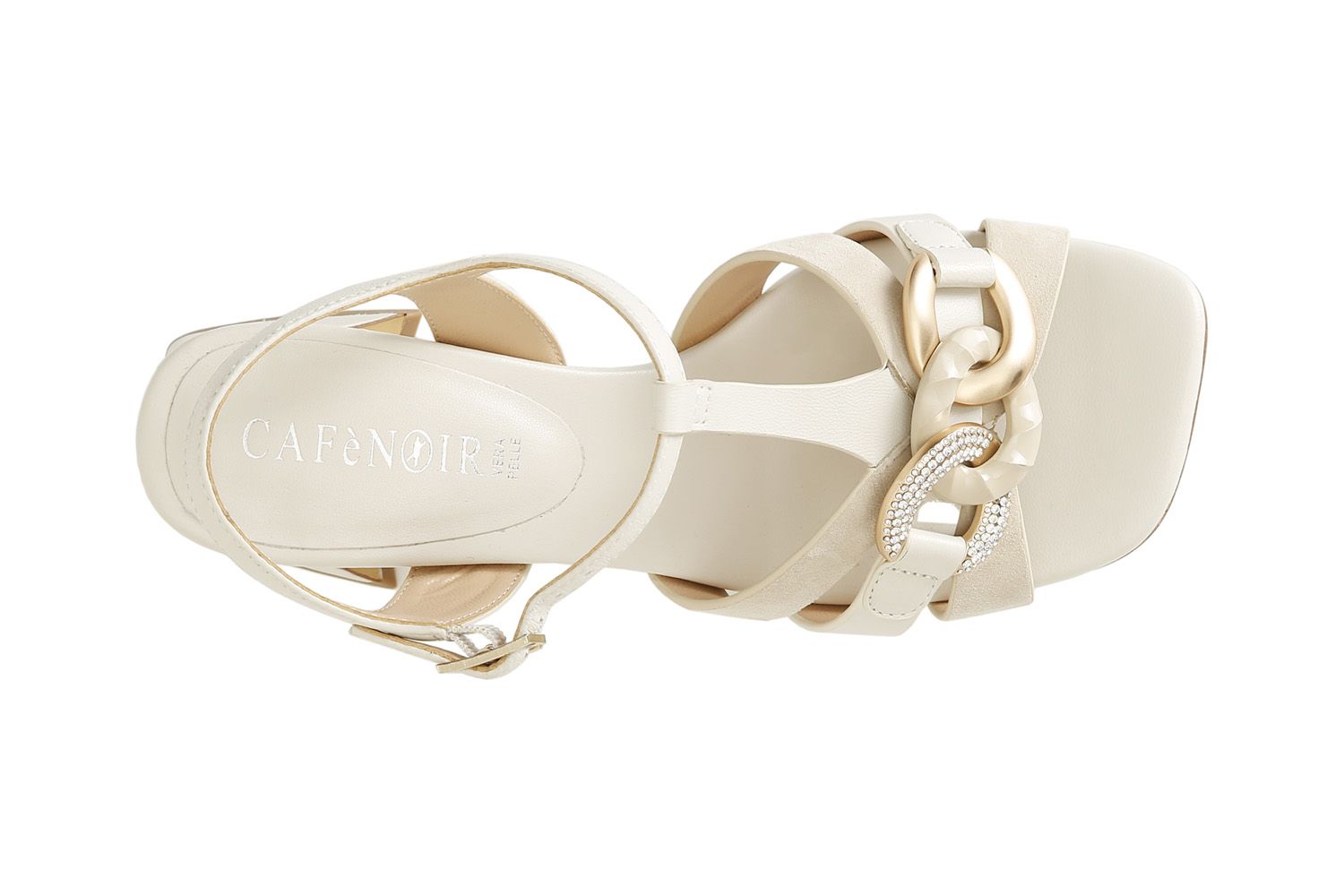 CAFE NOIR Sandali tacco medio pelle+camoscio C1LC5426 - Musto Calzature srl