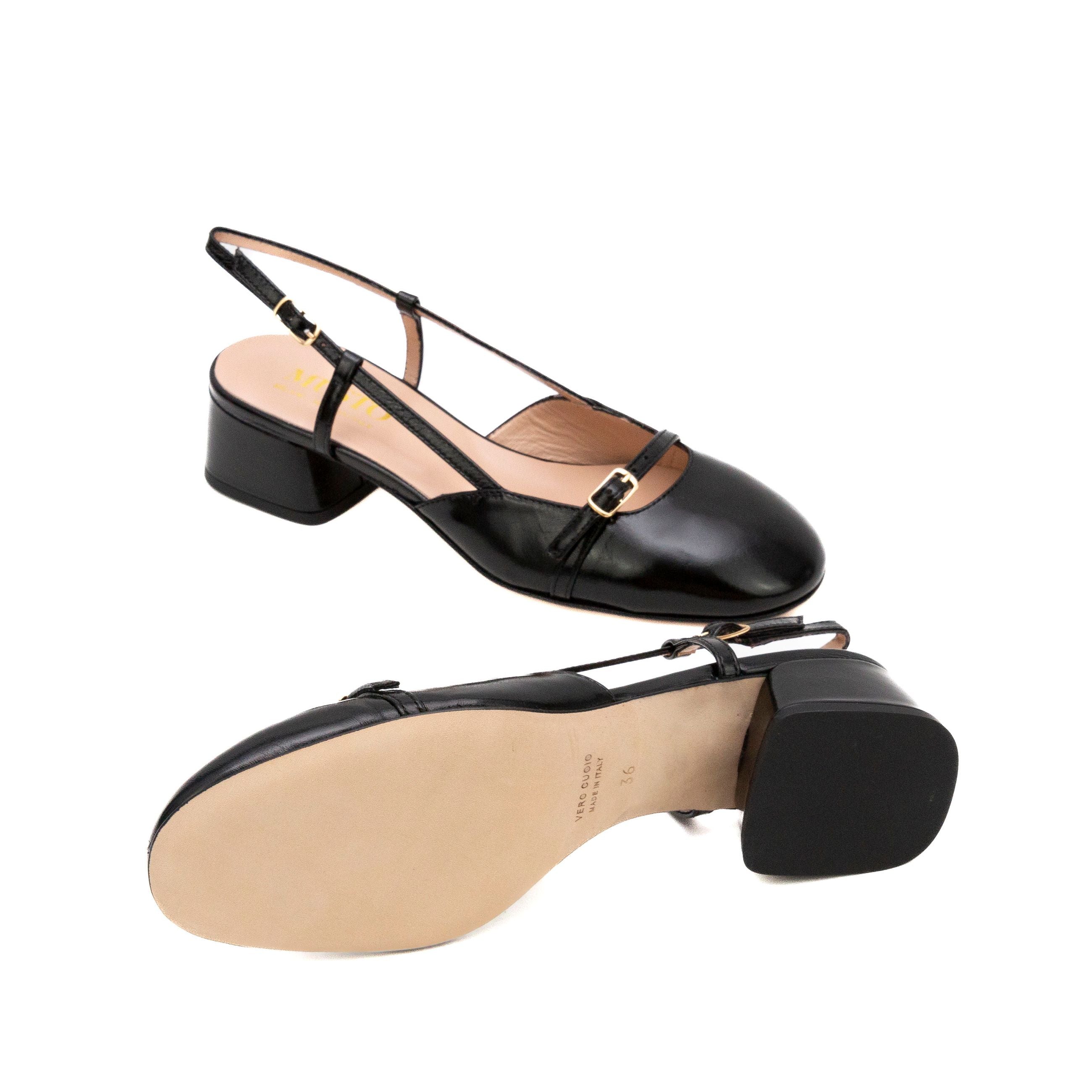 MUSTO Decolletè tacco basso nappa lucida ASTRID B3105 - Musto Calzature srl