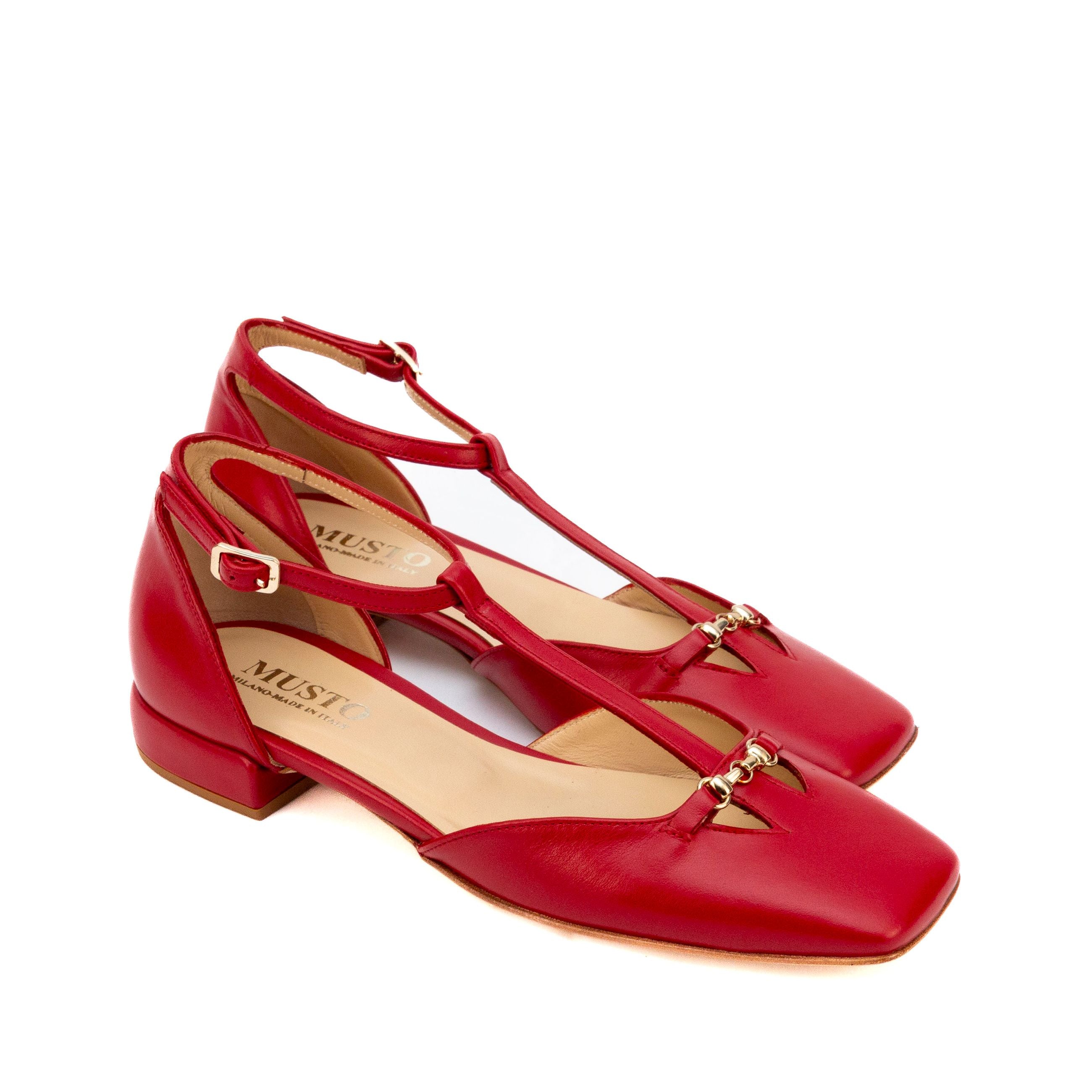 Musto décolleté in pelle tacco basso Letizia - Musto Calzature srl