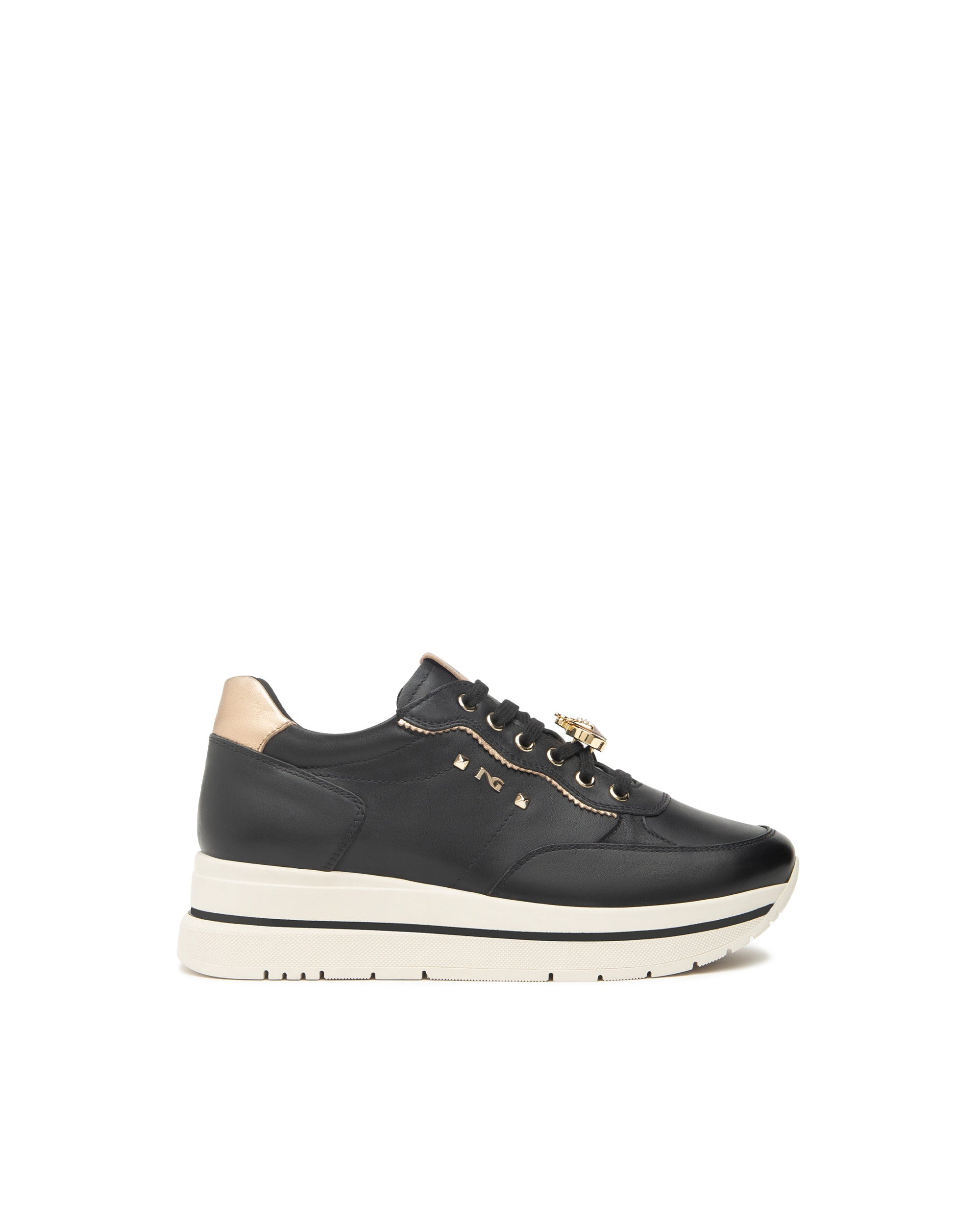 NeroGiardini Sneakers da donna in pelle con charms - Musto Calzature srl