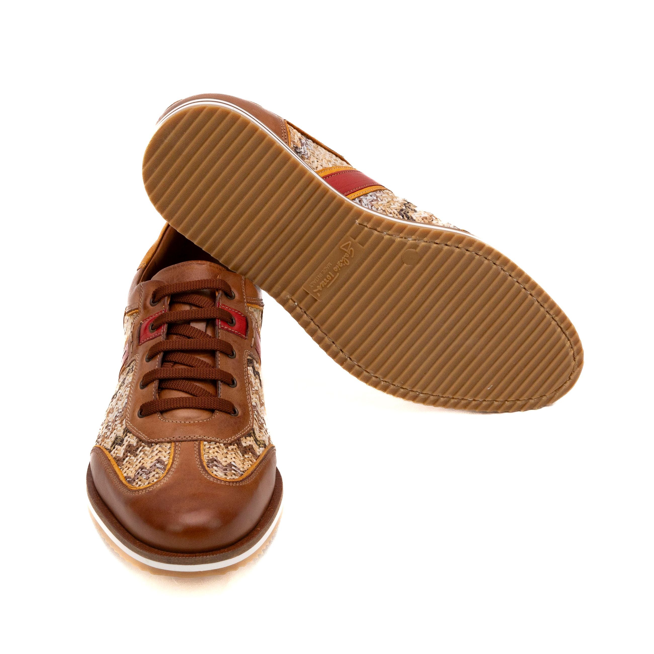 GALIZIO TORRESI Sneakers uomo pelle+rafia 310530 - Musto Calzature srl