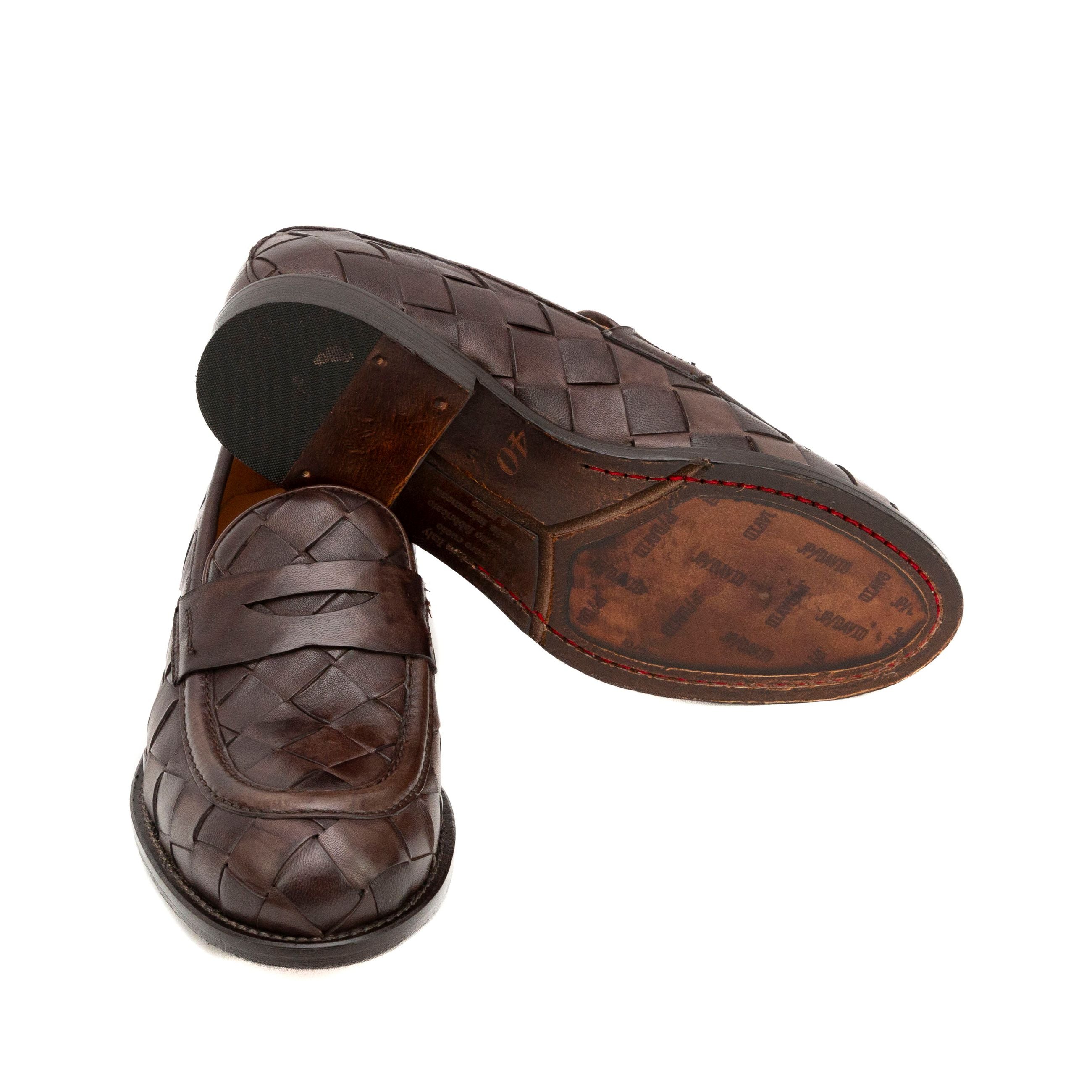 JP/DAVID Mocassini uomo PELLE INTRECCIATA 39776/11 - Musto Calzature srl