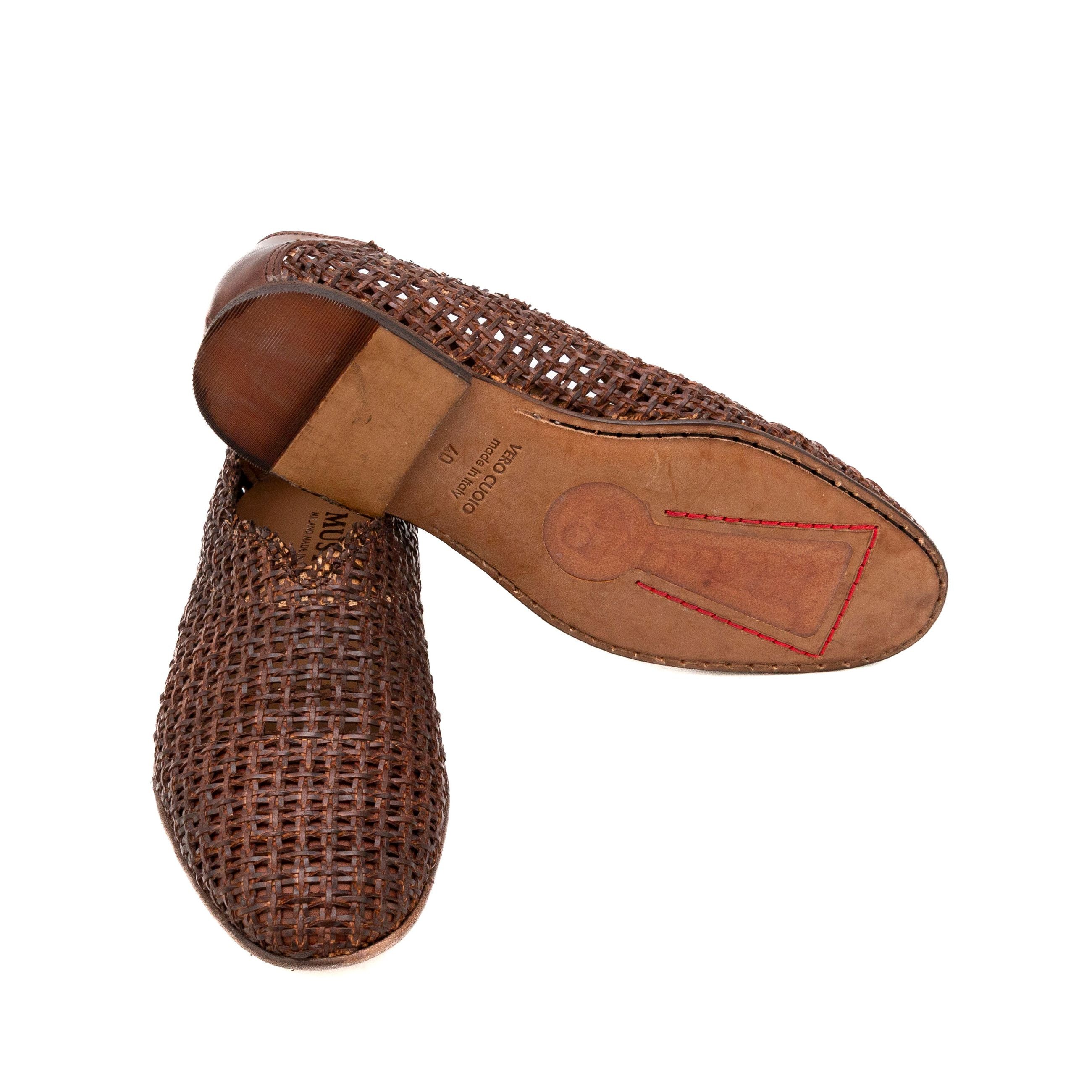 MUSTO Mocassini pelle e tessuto ESTRO 9105 - Musto Calzature srl