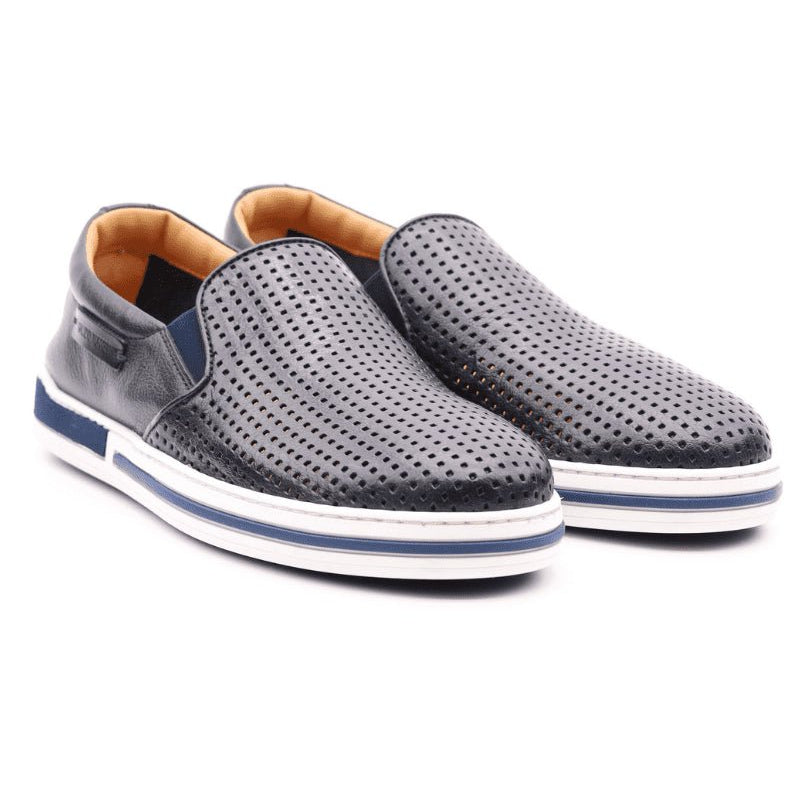 GALIZIO TORRESI Mocassini uomo PELLE FORATA 440810A - Musto Calzature srl