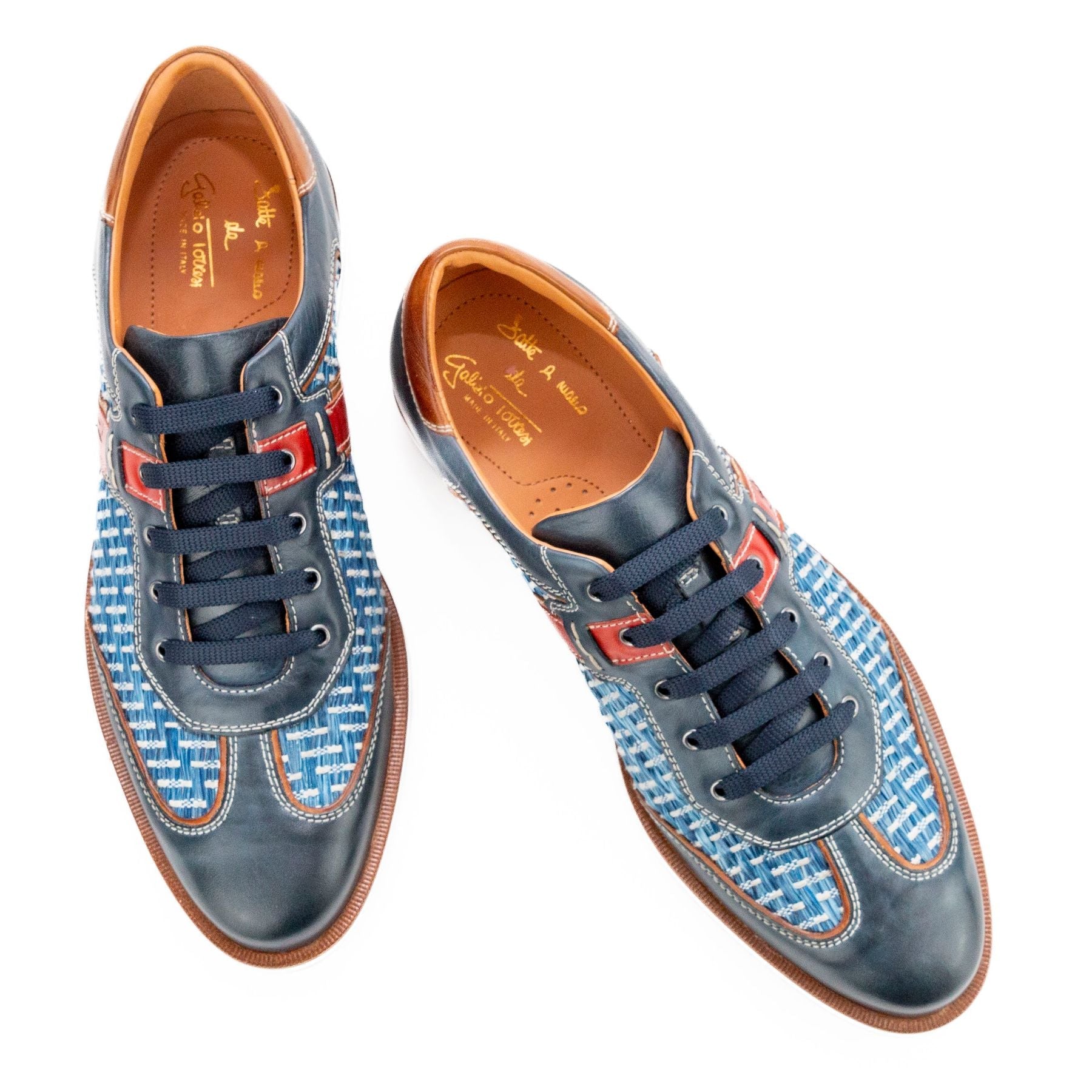 GALIZIO TORRESI Sneakers uomo pelle+rafia 310530 - Musto Calzature srl