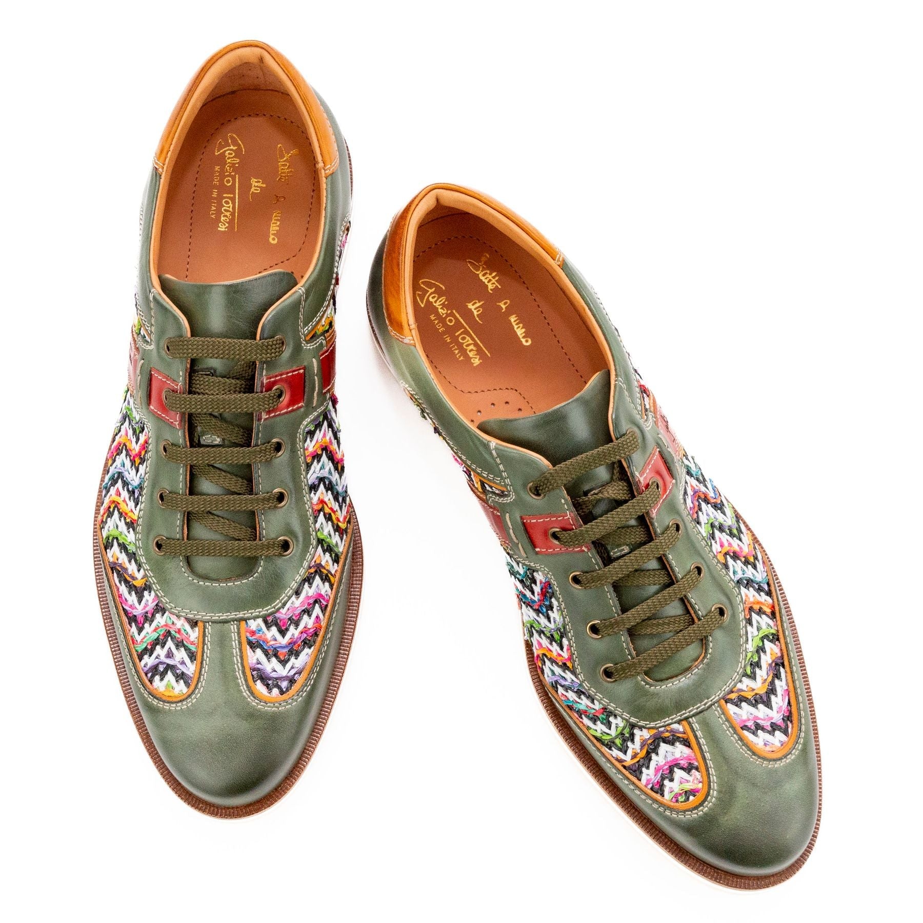 GALIZIO TORRESI Sneakers uomo pelle+rafia 310530 - Musto Calzature srl