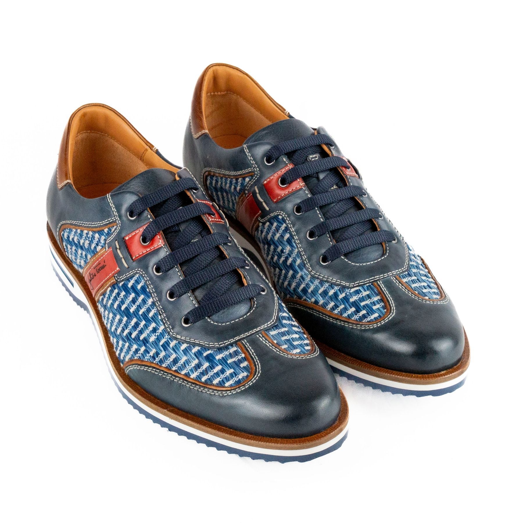 GALIZIO TORRESI Sneakers uomo pelle+rafia 310530 - Musto Calzature srl