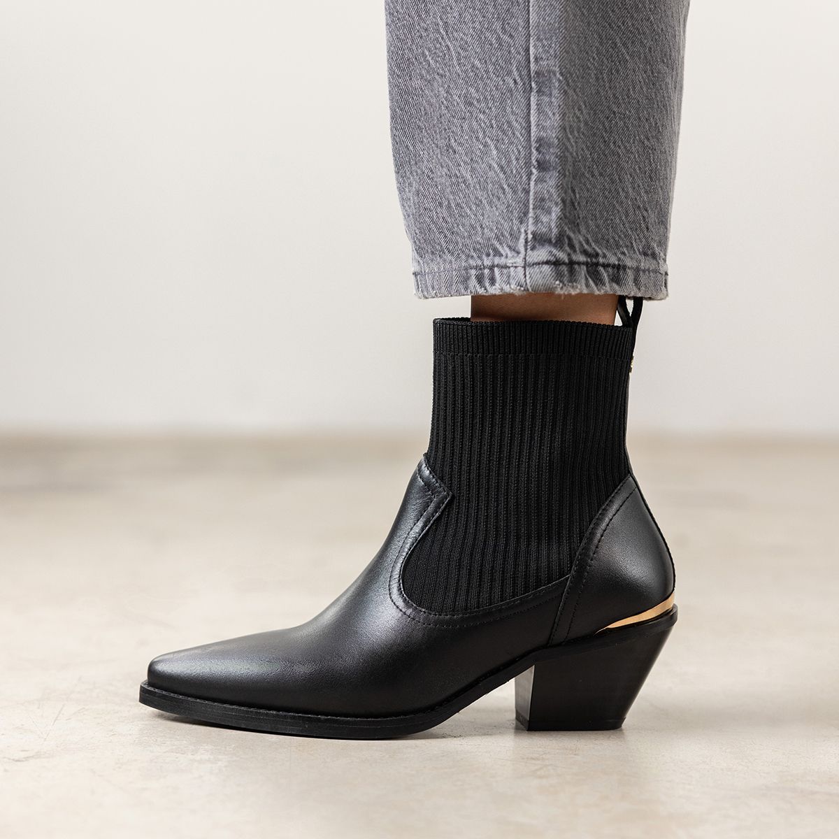 GIOSEPPO Stivaletti pelle+tessuto TAPOLCA - Musto Calzature srl