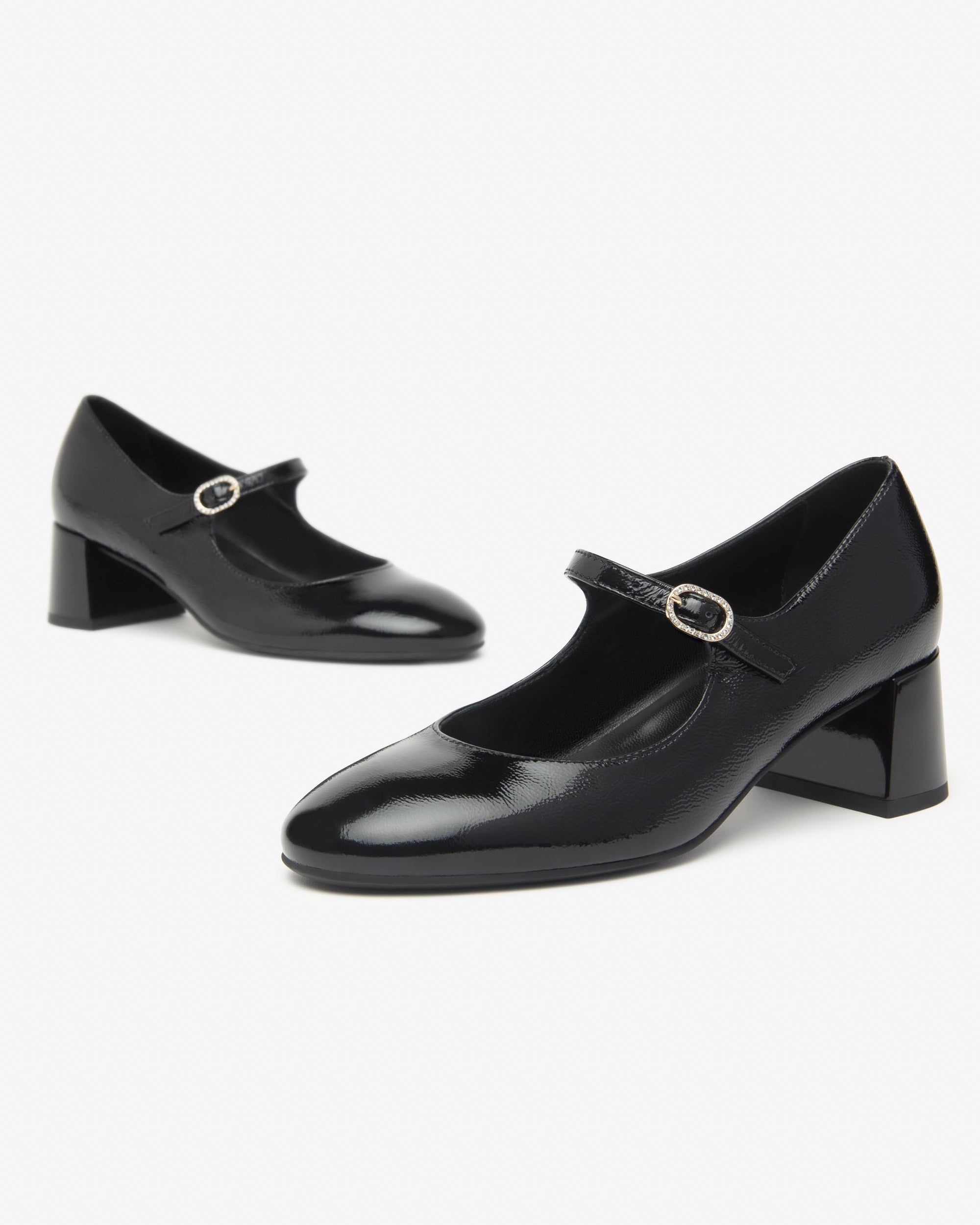 NeroGiardini Décolleté in pelle verniciata con cinturino - Musto Calzature srl