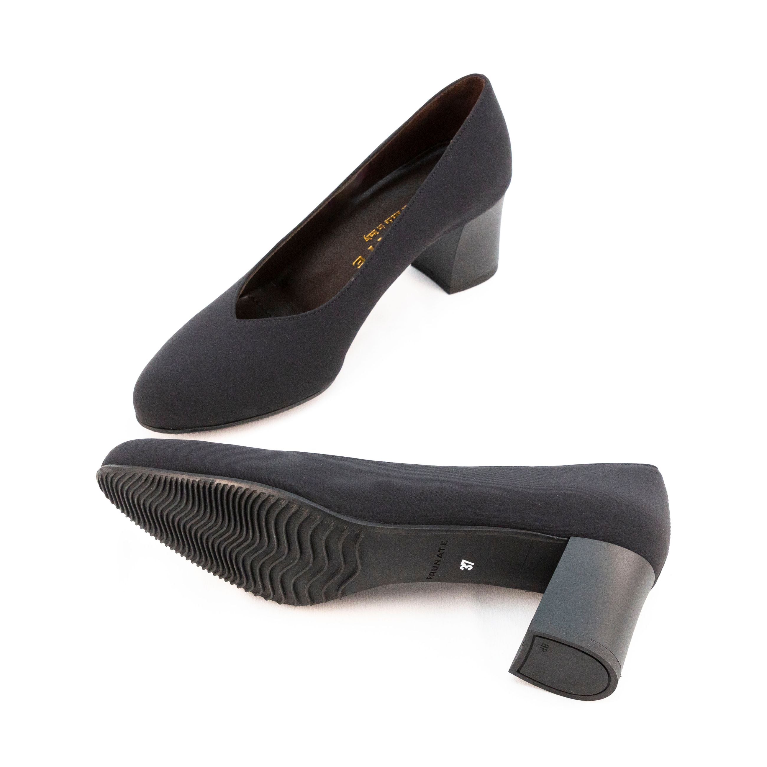 BRUNATE Decolletè tacco basso TESSUTO 50632 - Musto Calzature srl