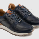 AMBITIOUS Sneakers uomo pelle+camoscio VINCE 13905A - Musto Calzature srl