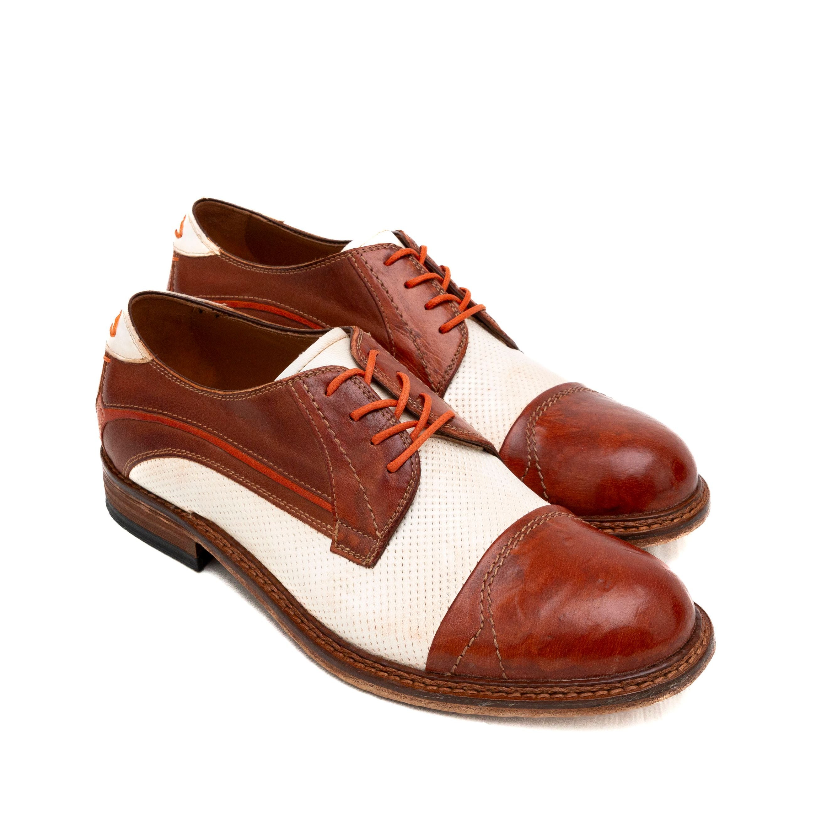 LORENZI Stringate uomo PELLE ANTICATA 17583 - Musto Calzature srl