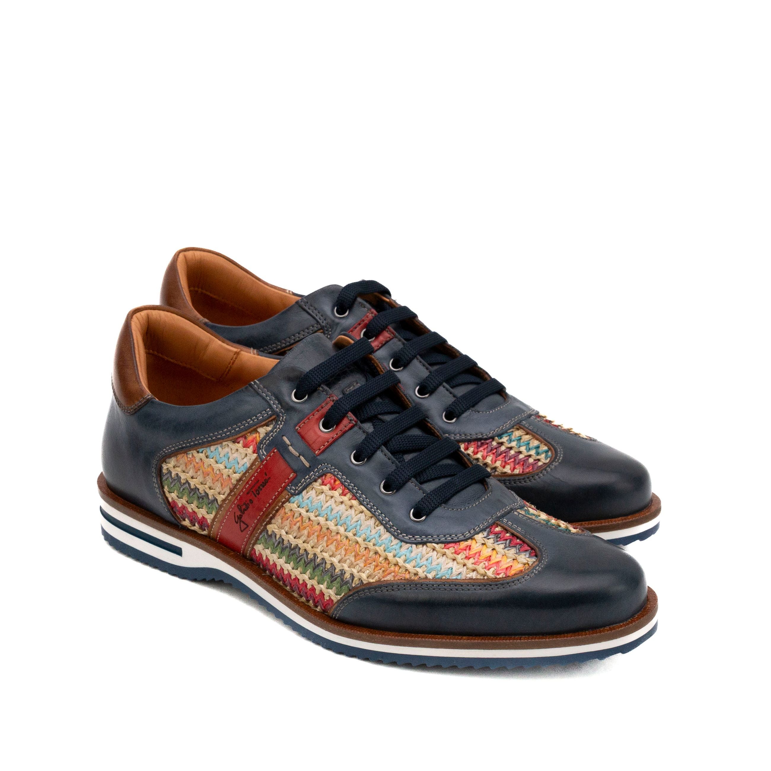 GALIZIO TORRESI Sneakers uomo pelle+rafia 310530 - Musto Calzature srl