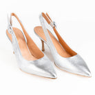 MUSTO décolleté da donna tacco alto in argento Ninfea - Musto Calzature srl