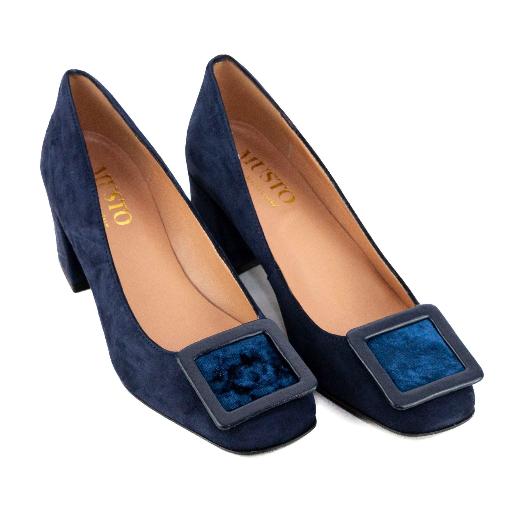 MUSTO Decolletè tacco basso Camoscio ADA A2407 - 716 - M cam - Musto Calzature srl