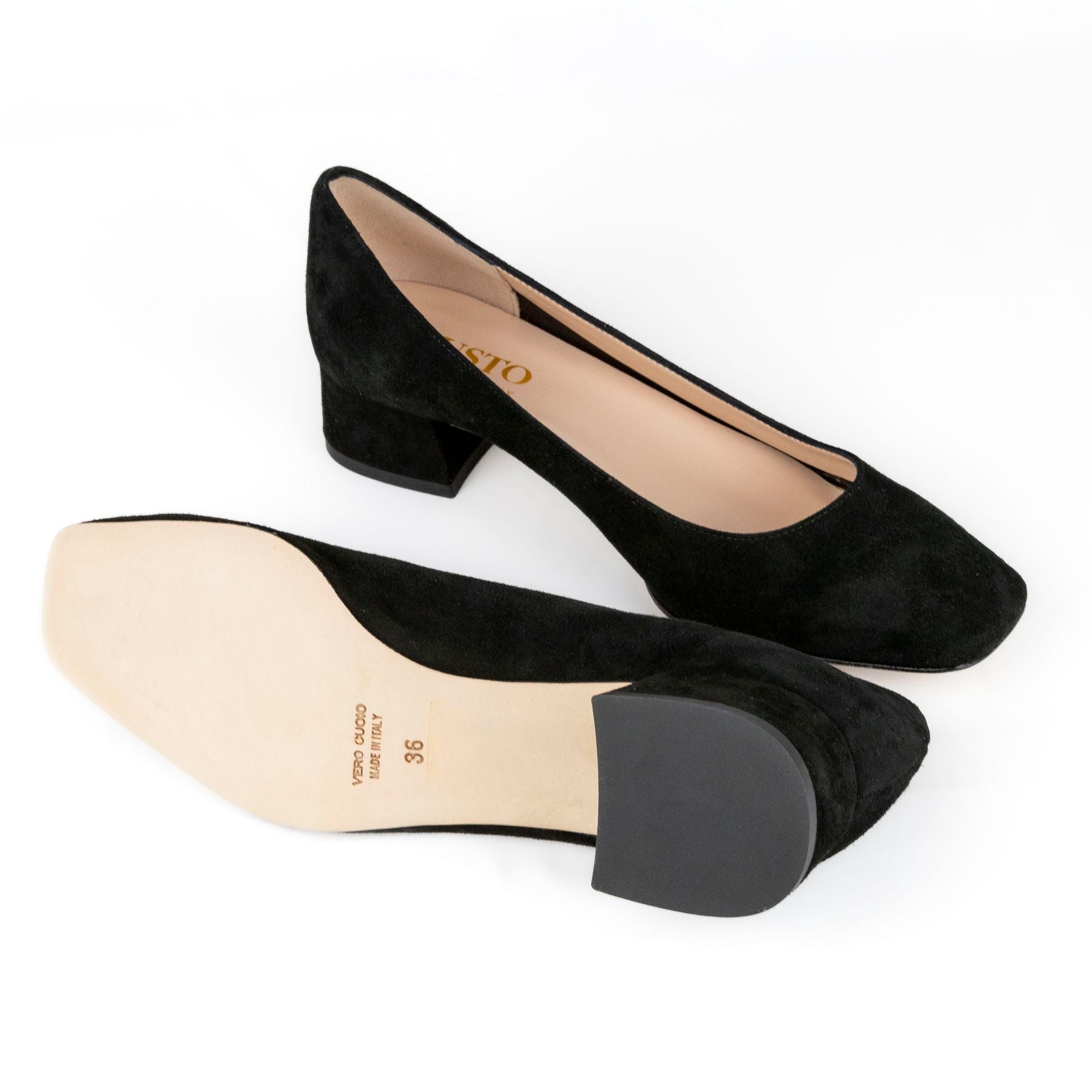 MUSTO Decolletè tacco basso Camoscio GAIA A611 - SF - Musto Calzature srl