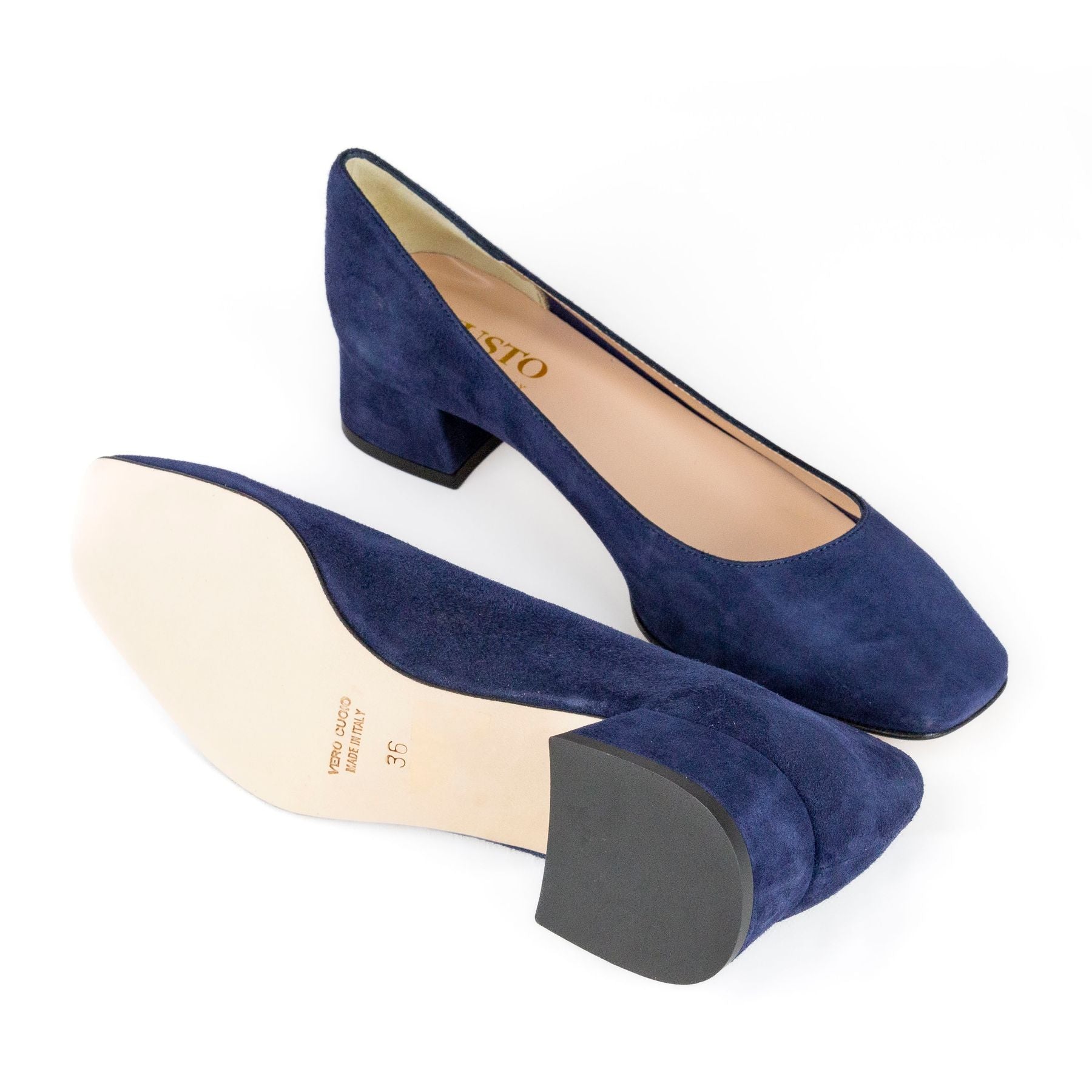 MUSTO Decolletè tacco basso Camoscio GAIA A611 - SF - Musto Calzature srl