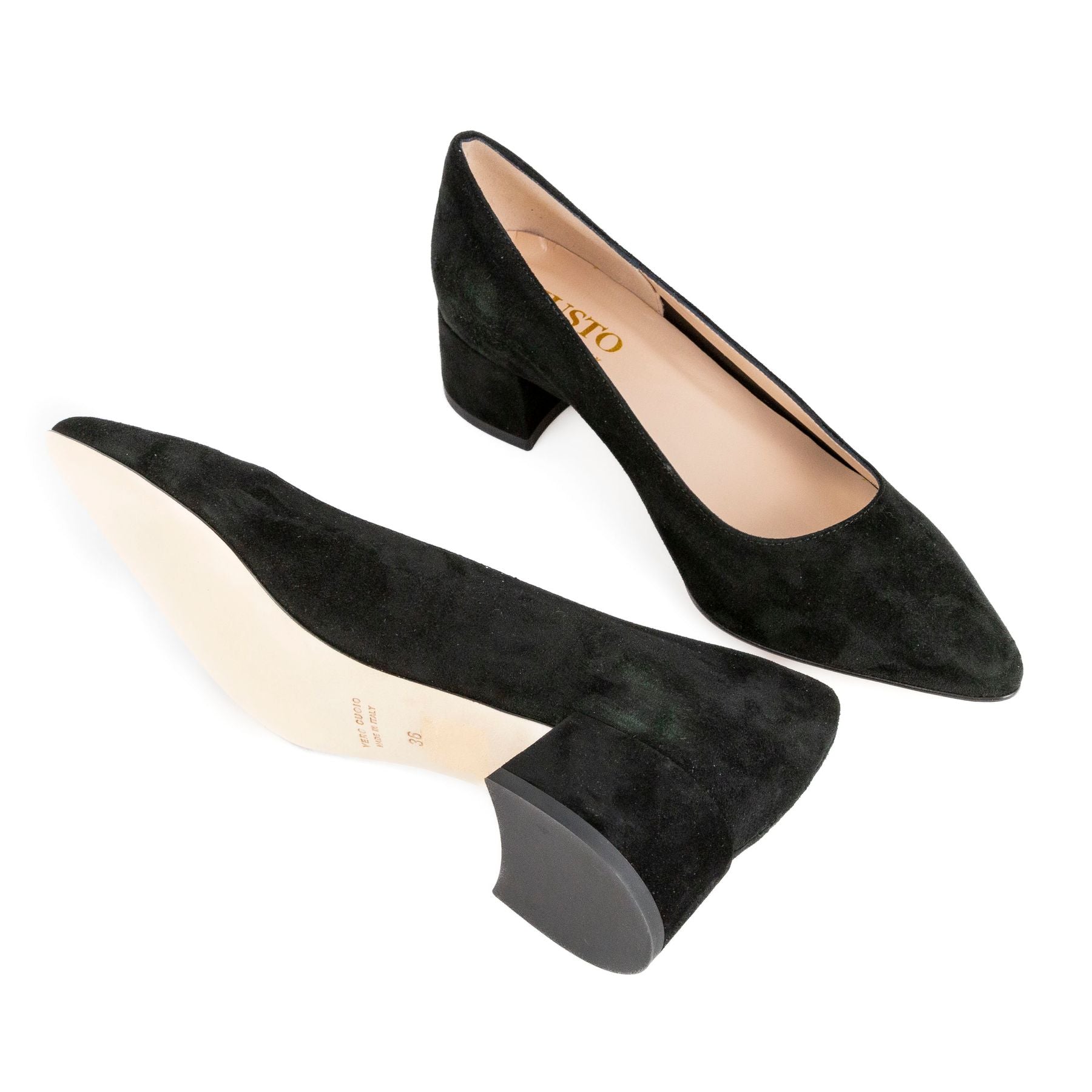 MUSTO Decolletè tacco basso Camoscio LEDA E522 - SF - Musto Calzature srl