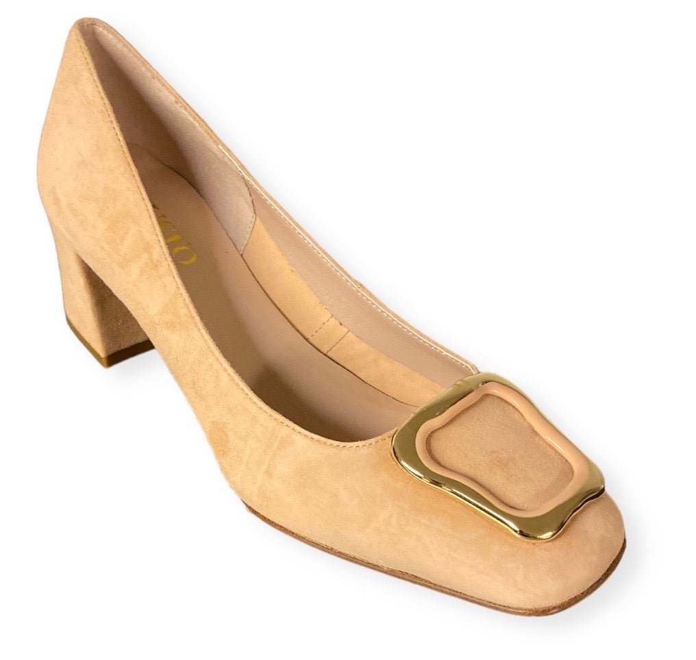 MUSTO Decolletè tacco basso Camoscio LIA A2407 - SF - 427 - Musto Calzature srl