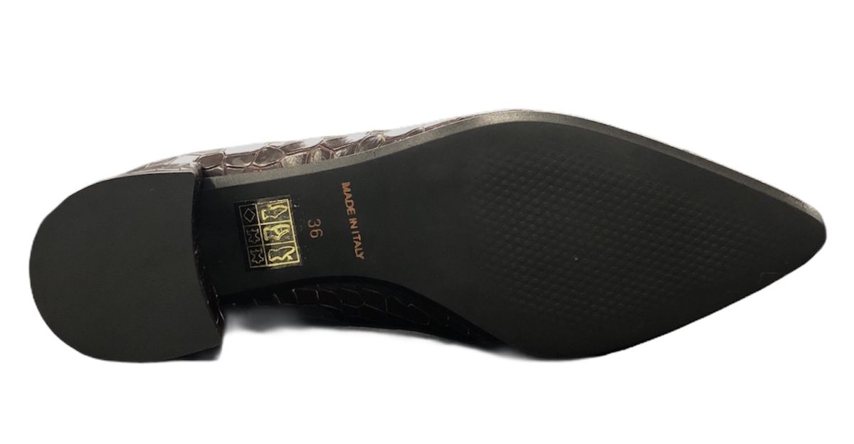 MUSTO Decolletè tacco basso COCCO STAMPATO LINA E522 - M - Musto Calzature srl