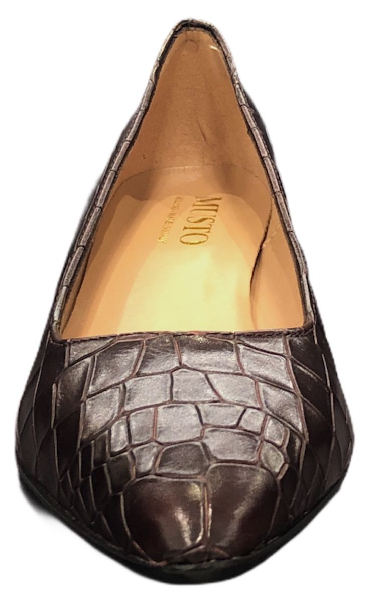 MUSTO Decolletè tacco basso COCCO STAMPATO LINA E522 - M - Musto Calzature srl