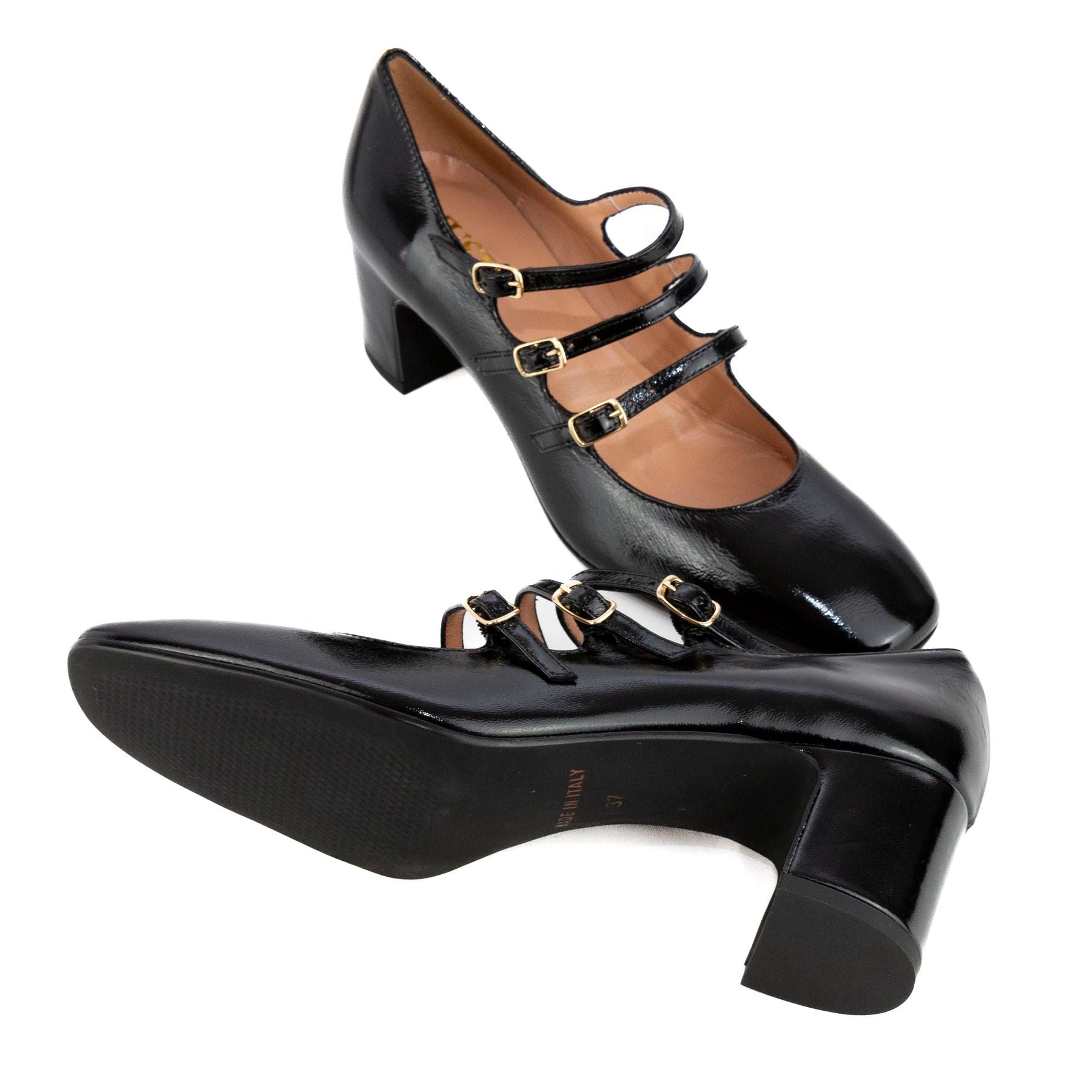 MUSTO Decolletè tacco basso PELLE LUCIDA MARTA B3505 - M - Musto Calzature srl