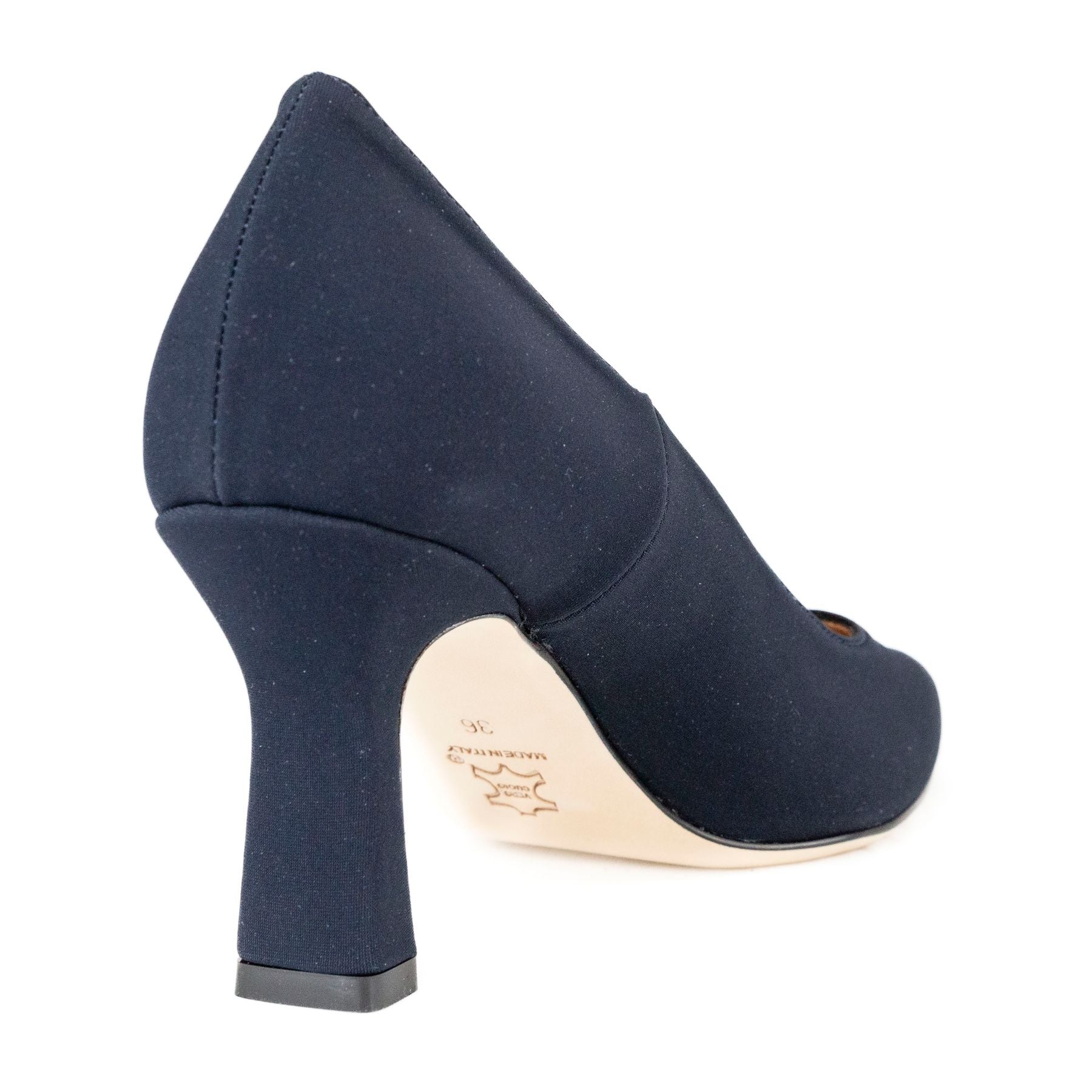 MUSTO Decolletè scarpa con tacco in tessuto Made in Italy Elara 9625 - Musto Calzature srl