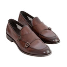MUSTO mocassini marroni con doppia fibbia uomo in pelle Giove - Musto Calzature srl